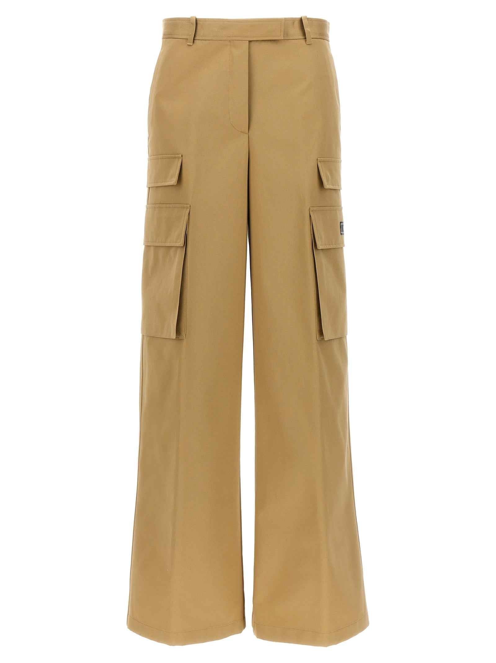 Versace Beige Cotton Cargo Pants