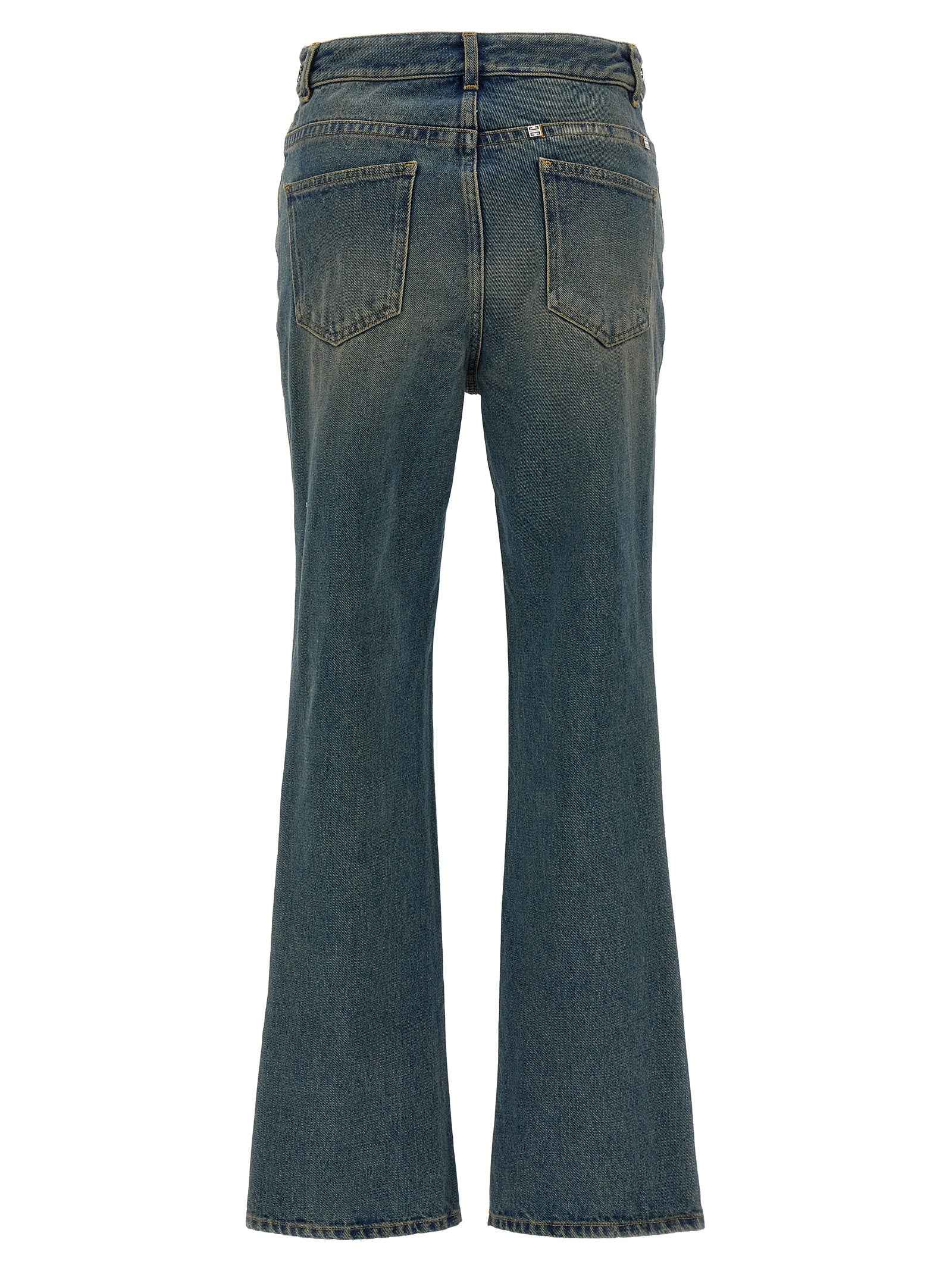 Givenchy Blue Cotton Bootcut Jeans