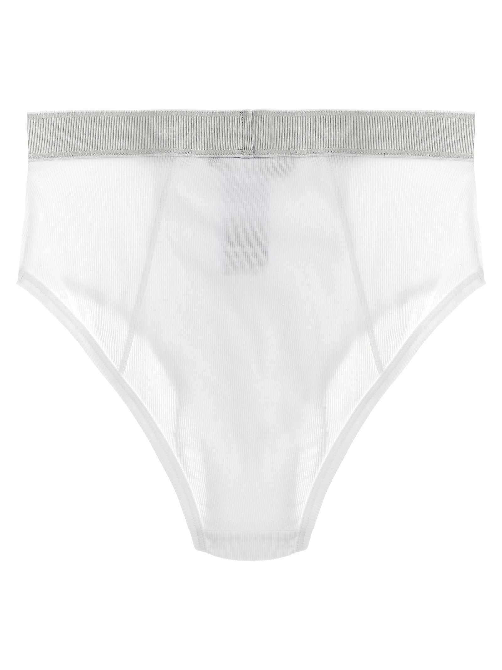 Versace White Cotton Briefs