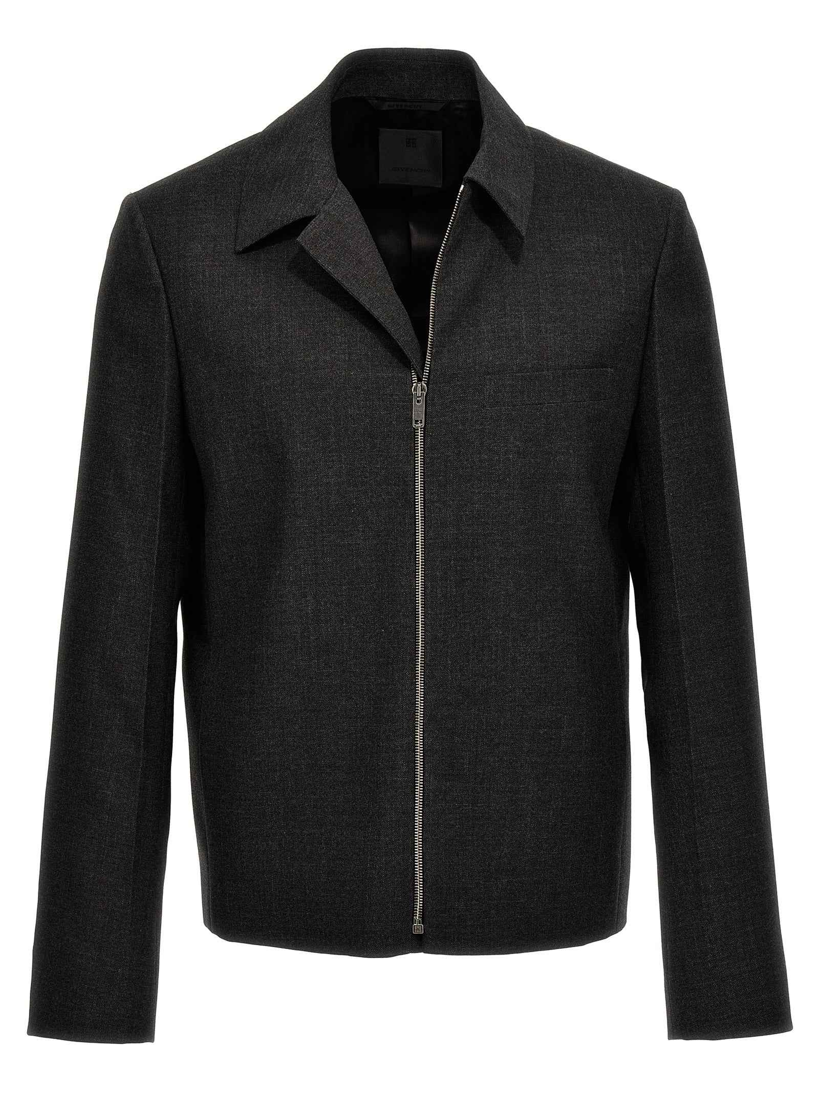 Givenchy Gray Virgin Wool Jacket