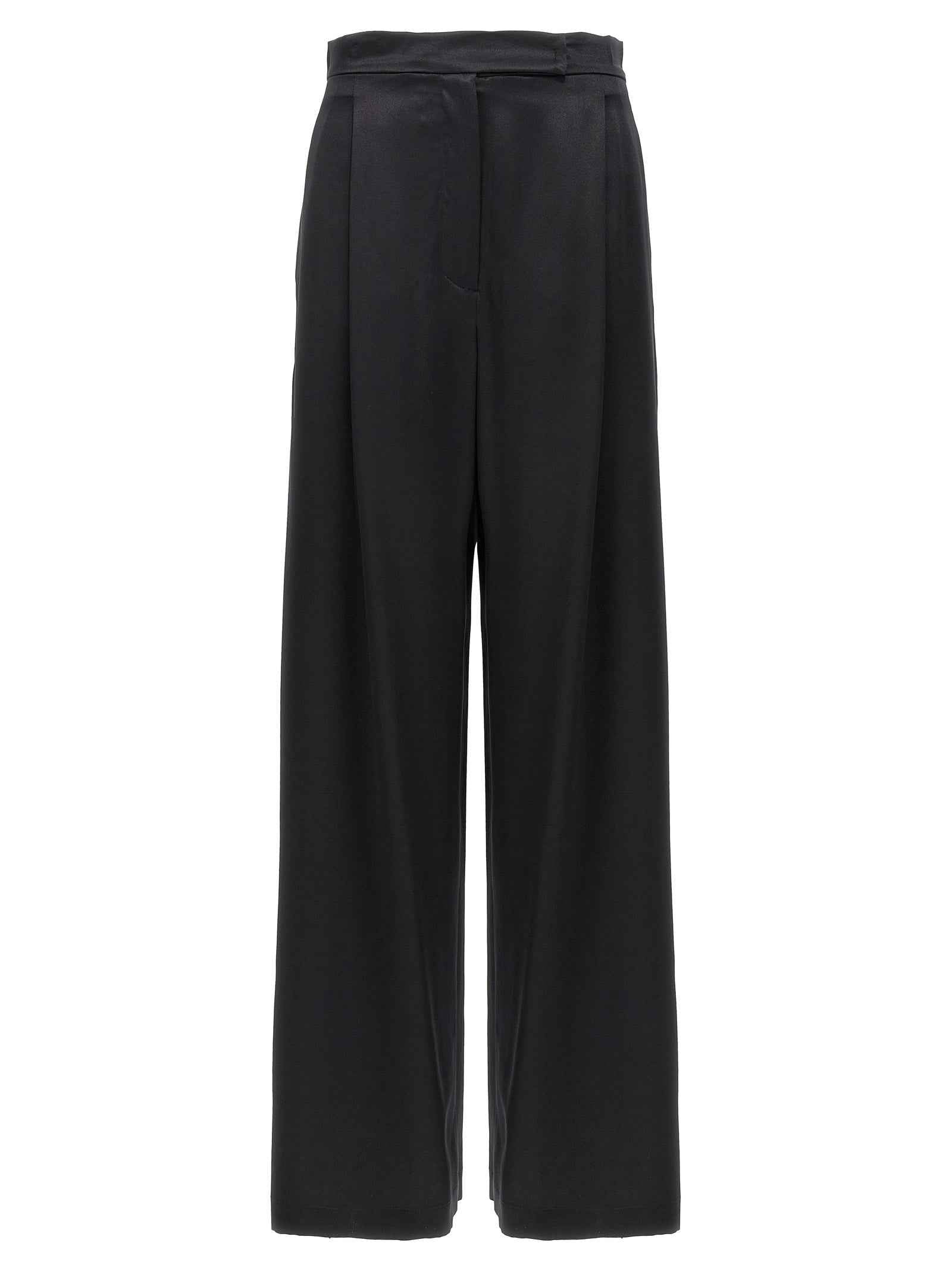 Max Mara Black Silk Casual Pants