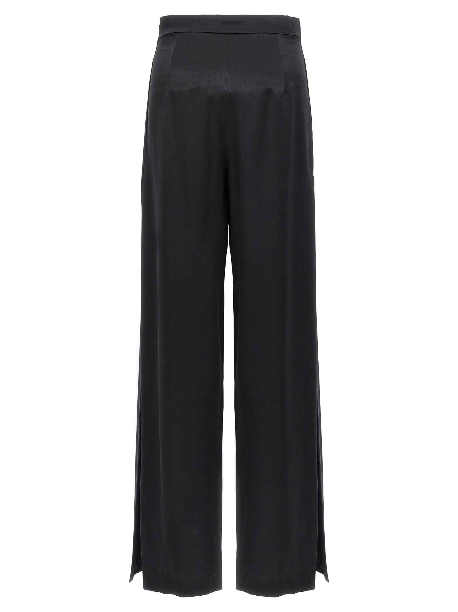 Max Mara Black Silk Casual Pants