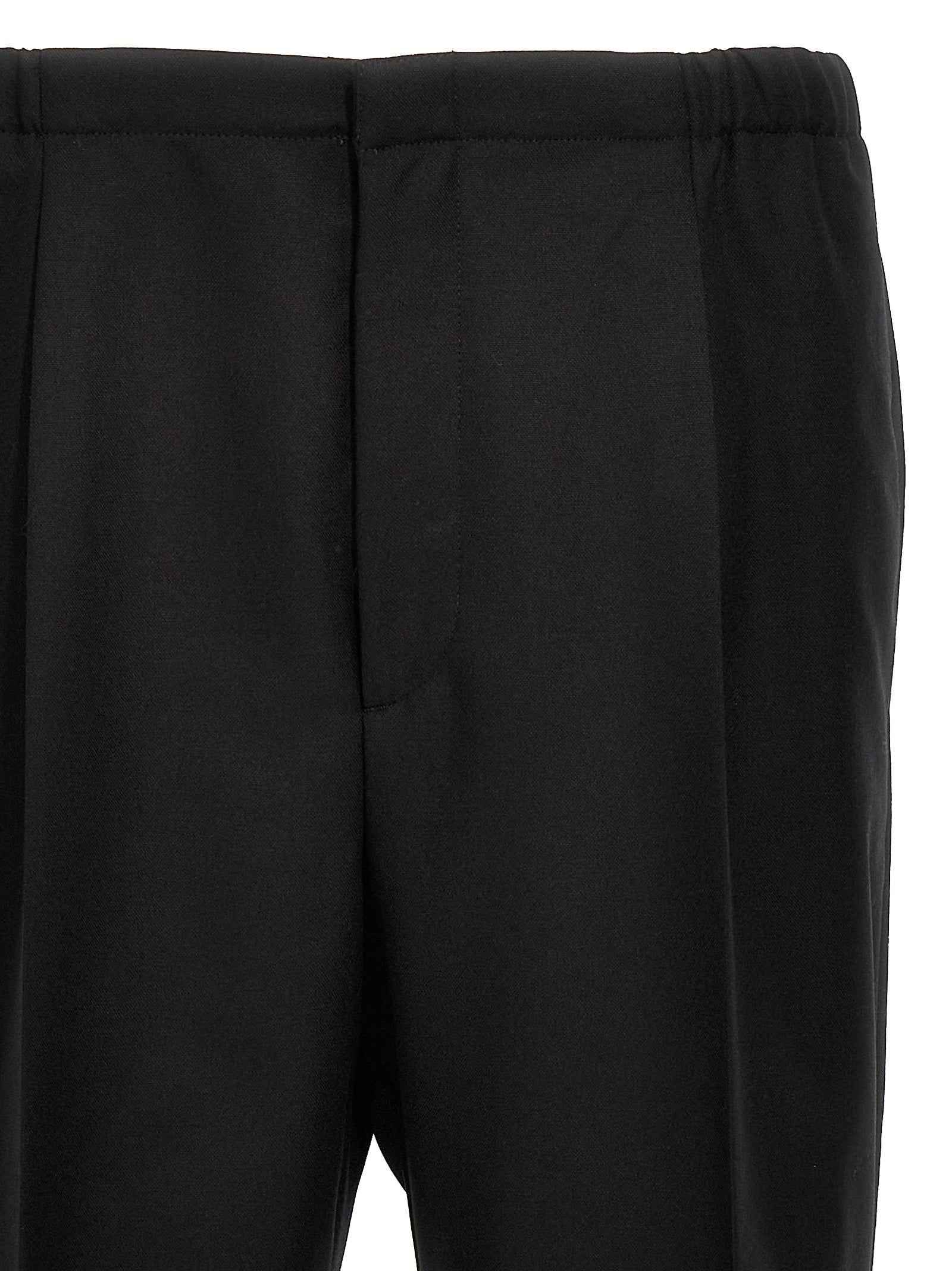 Fendi Black Virgin Wool Dress Pants