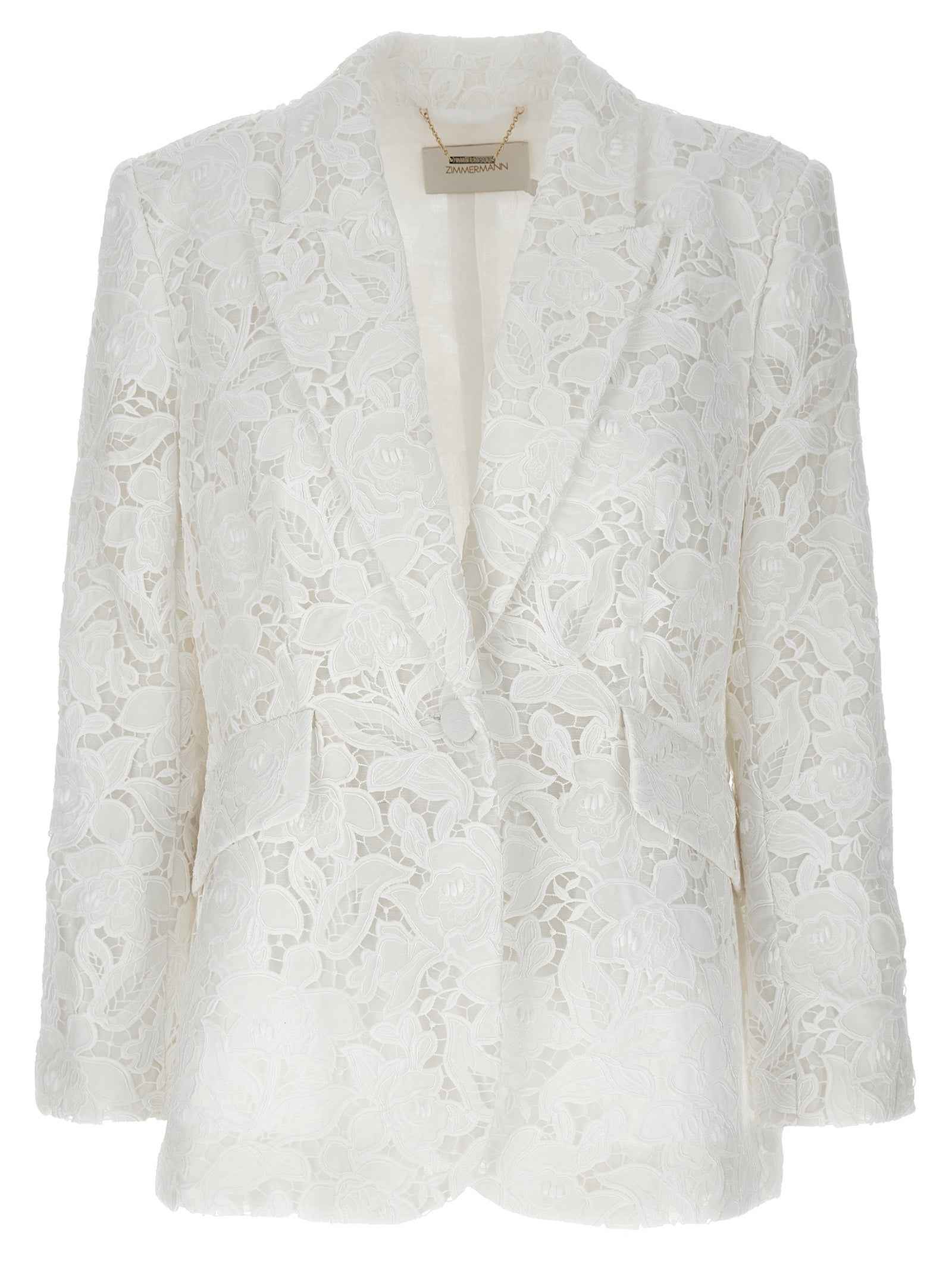 Zimmermann White Polyester Blazer