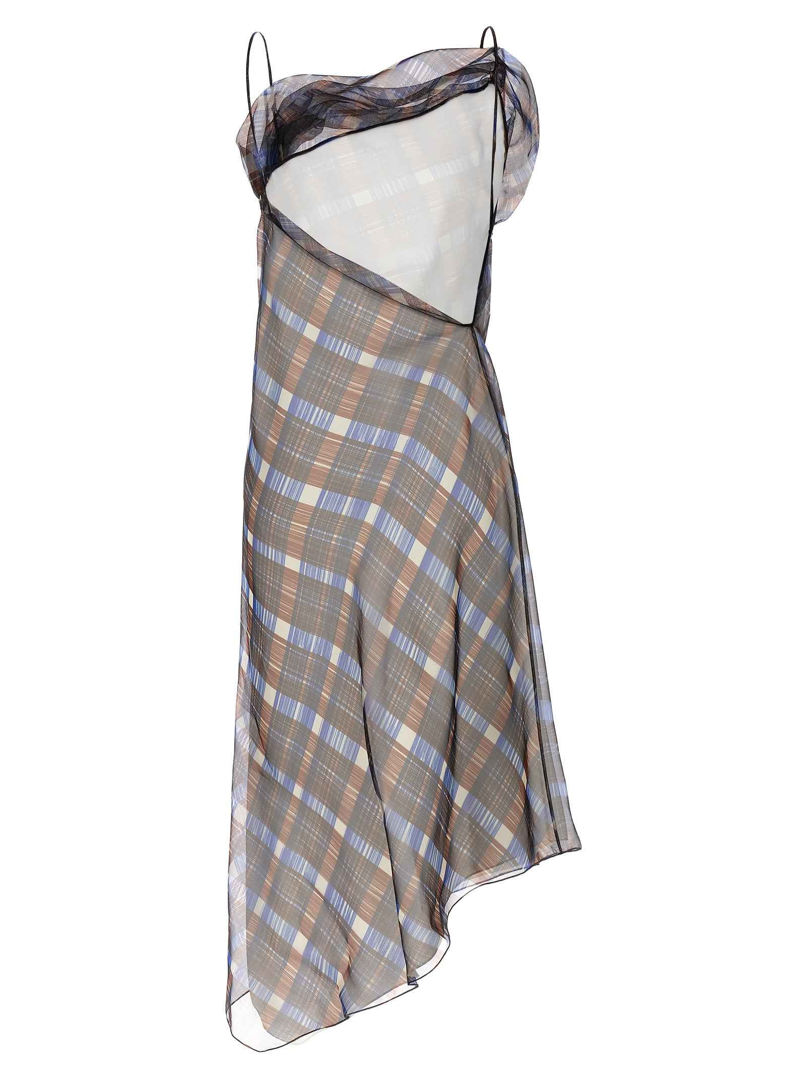 Ferragamo Multicolor Polyester Midi Dress