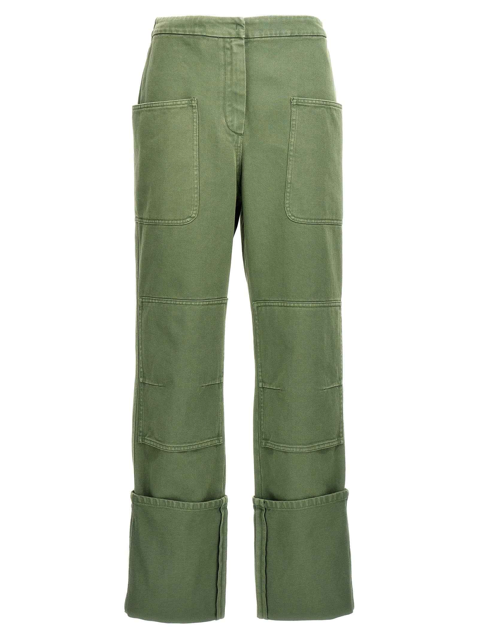 Max Mara Bicolor Cotton Casual Pants