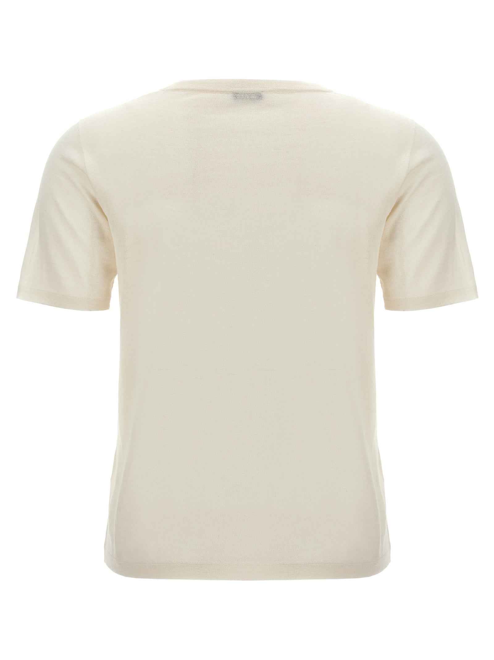Kiton White Cashmere T-Shirt