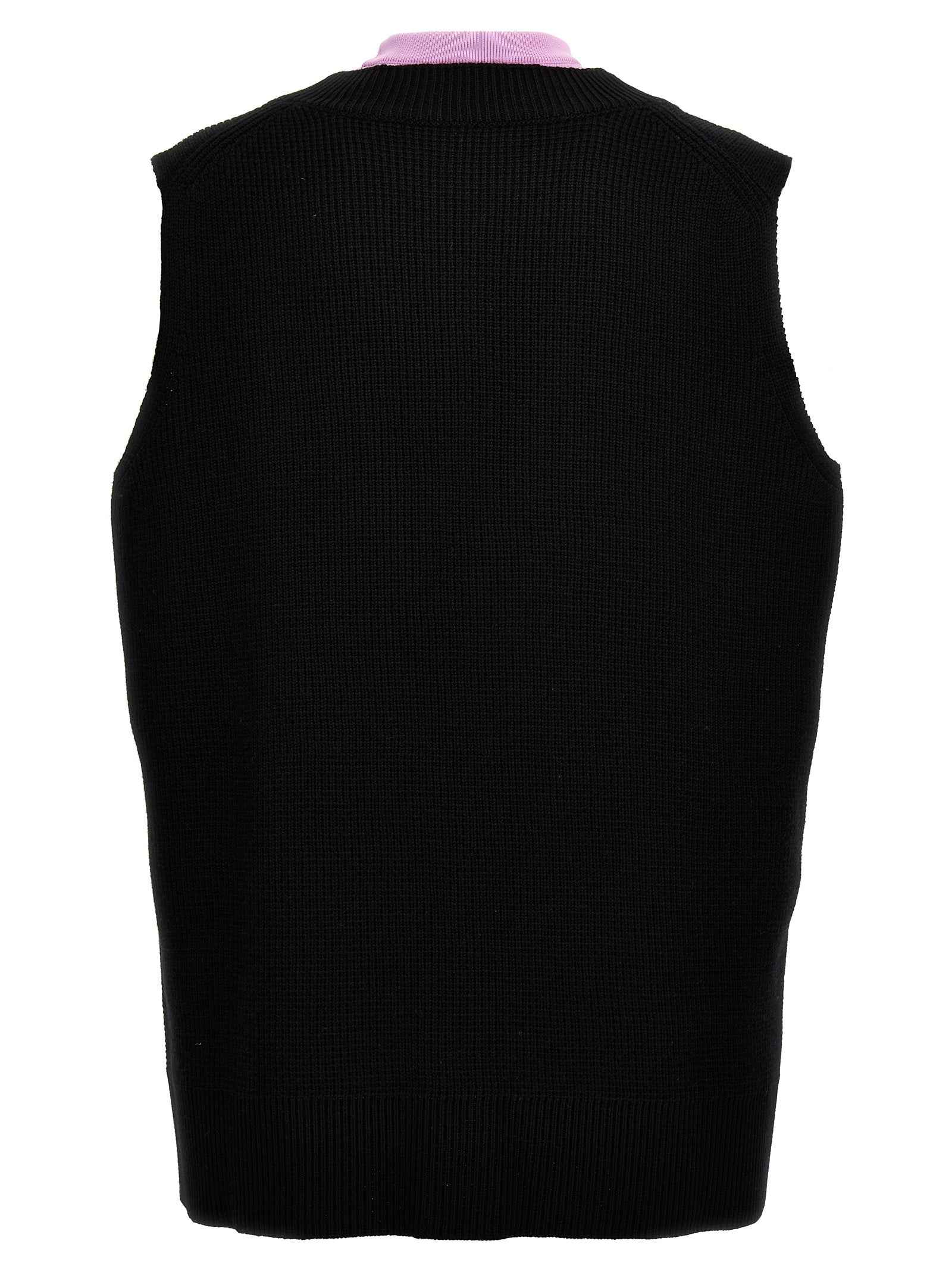 Jil Sander Multicolor Wool Sleeveles Sweater