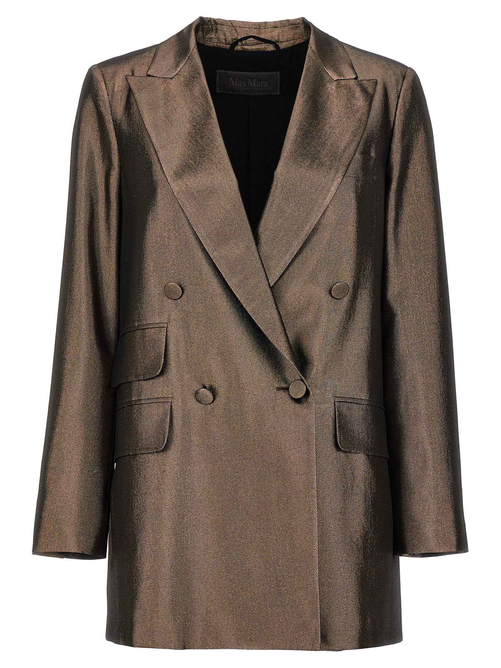 Max Mara Brown Silk Blazer