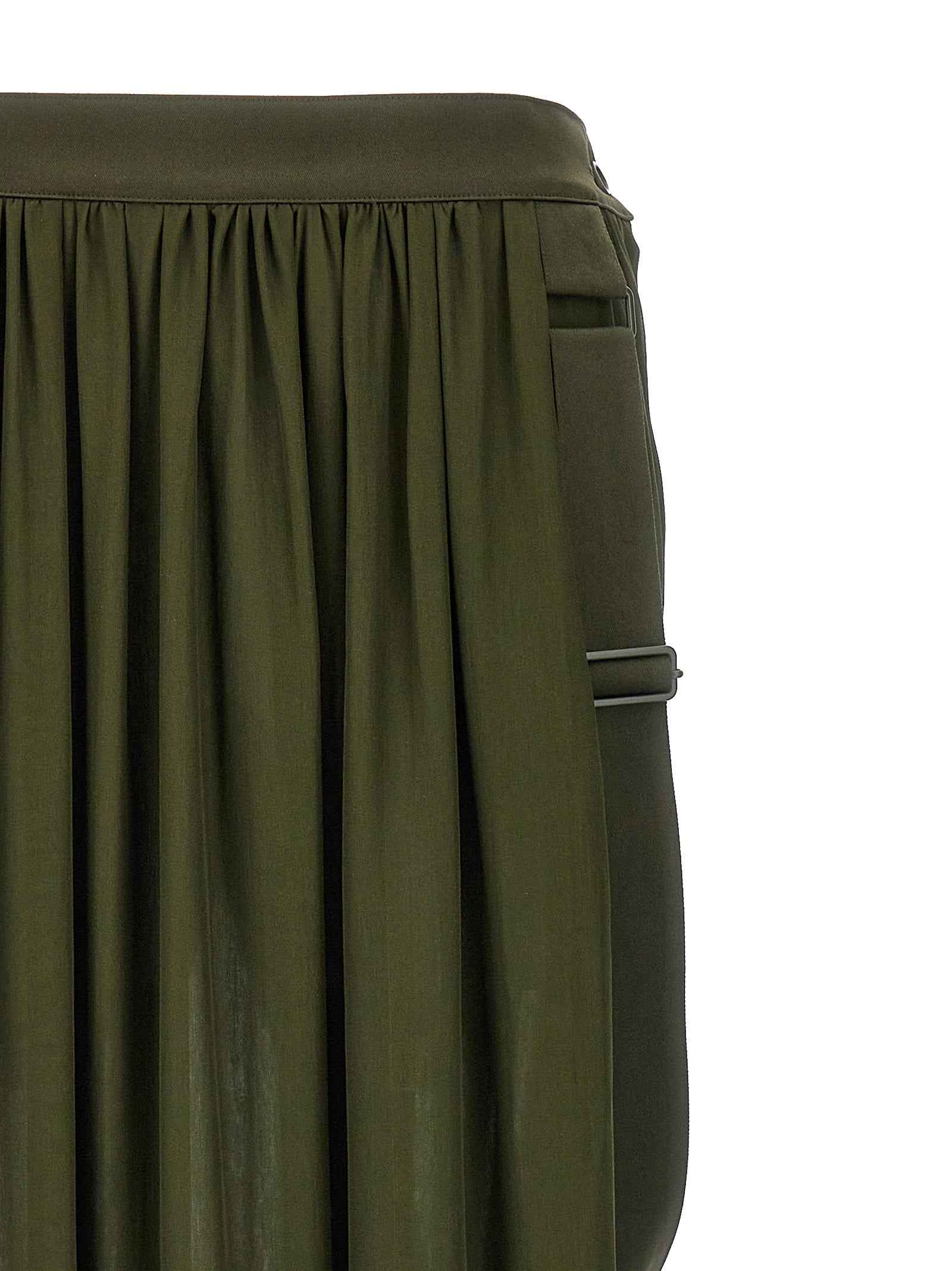 Max Mara Bicolor Silk Mini Skirt
