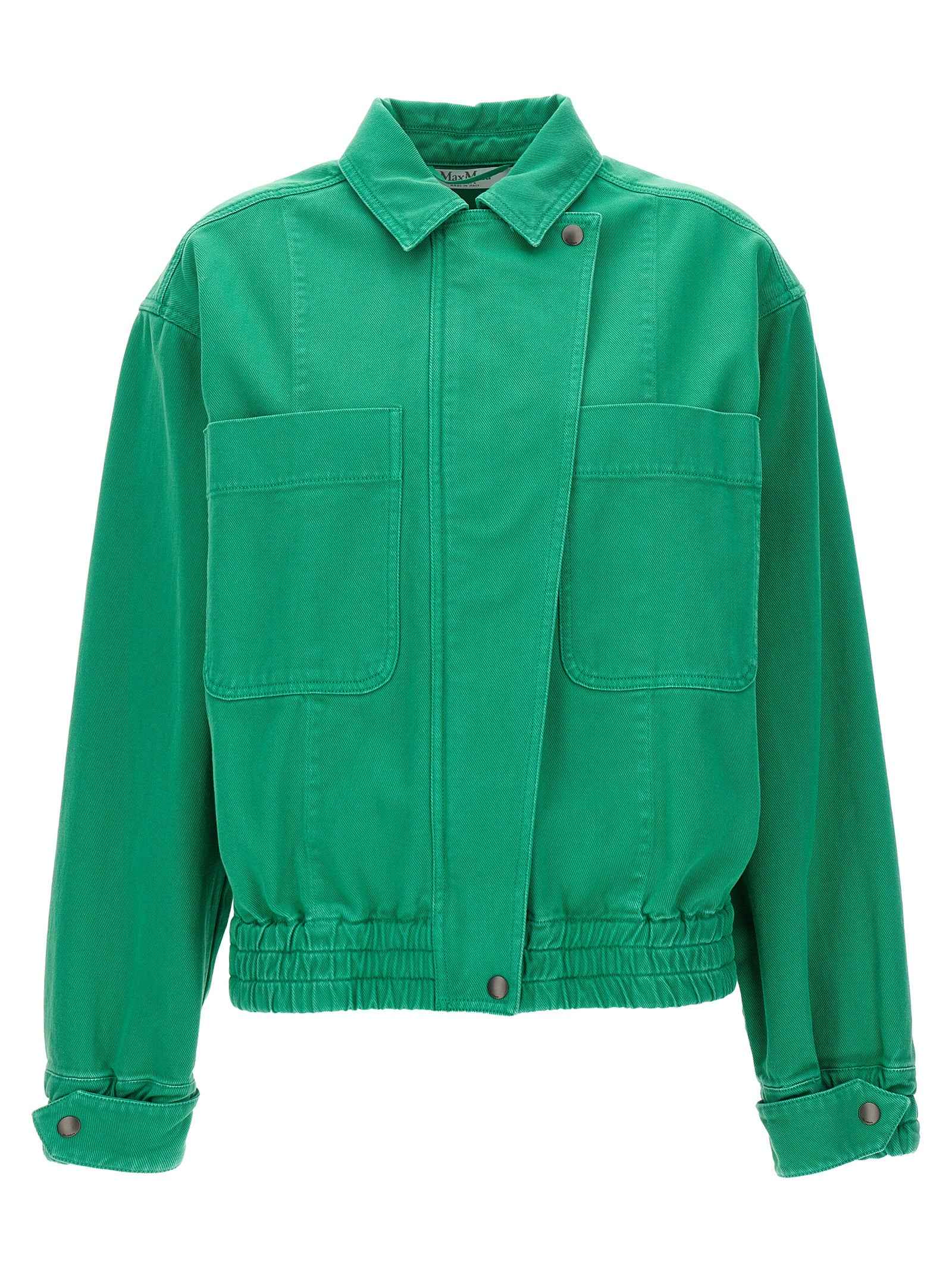 Max Mara Bicolor Cotton Full-Length Jacket