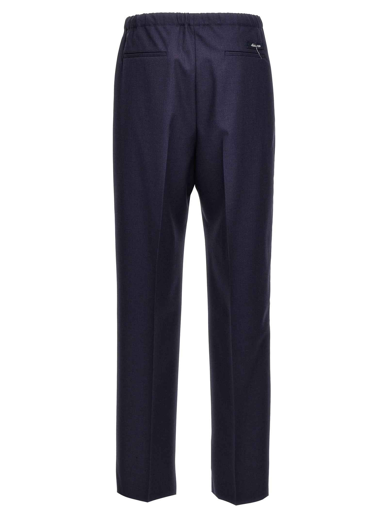 Fendi Blue Virgin Wool Pants