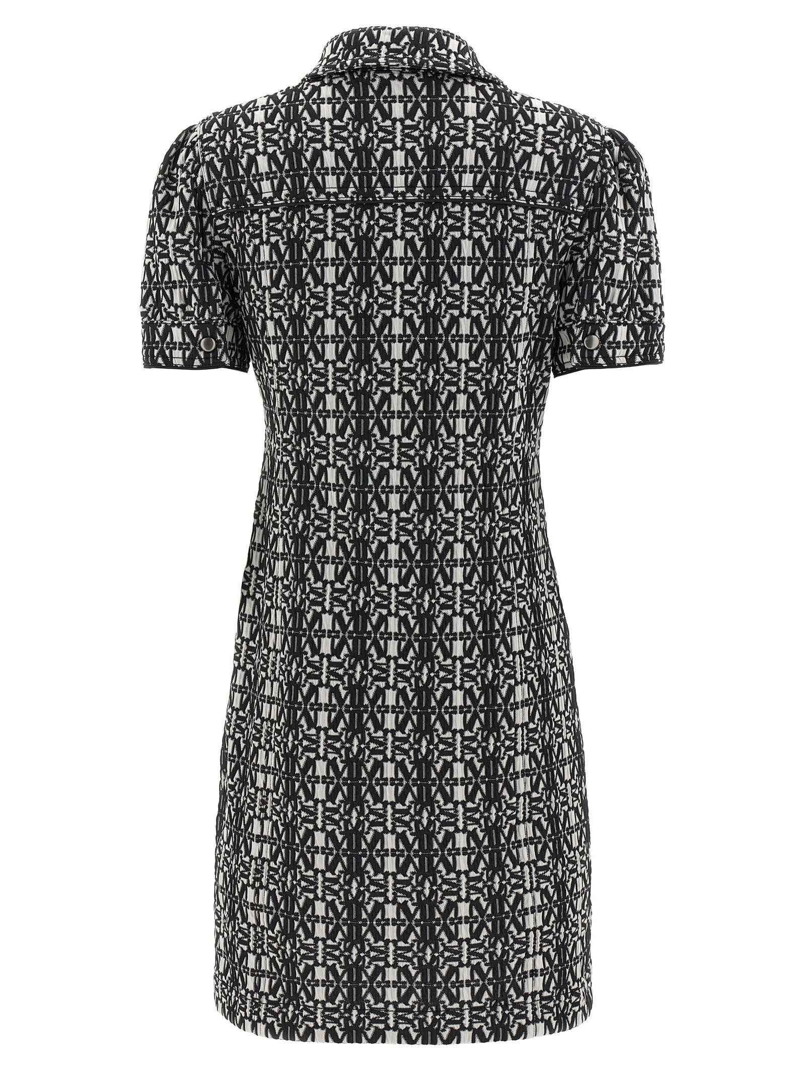Max Mara Bicolor Polyester Short Dress