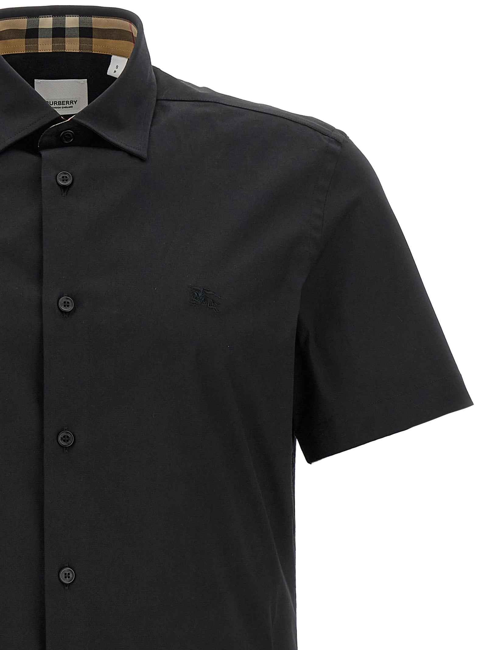 Burberry Black Cotton Blouse