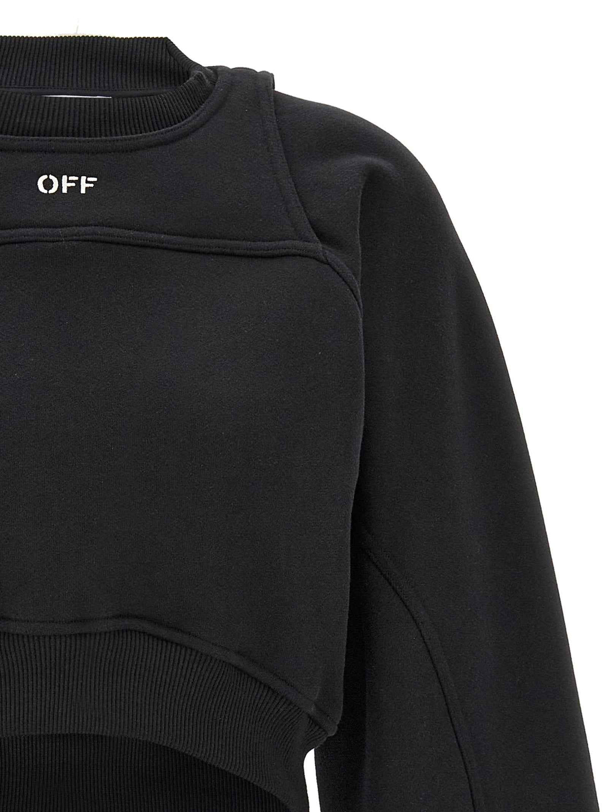 Off-White Bicolor Cotton Sweatshirt