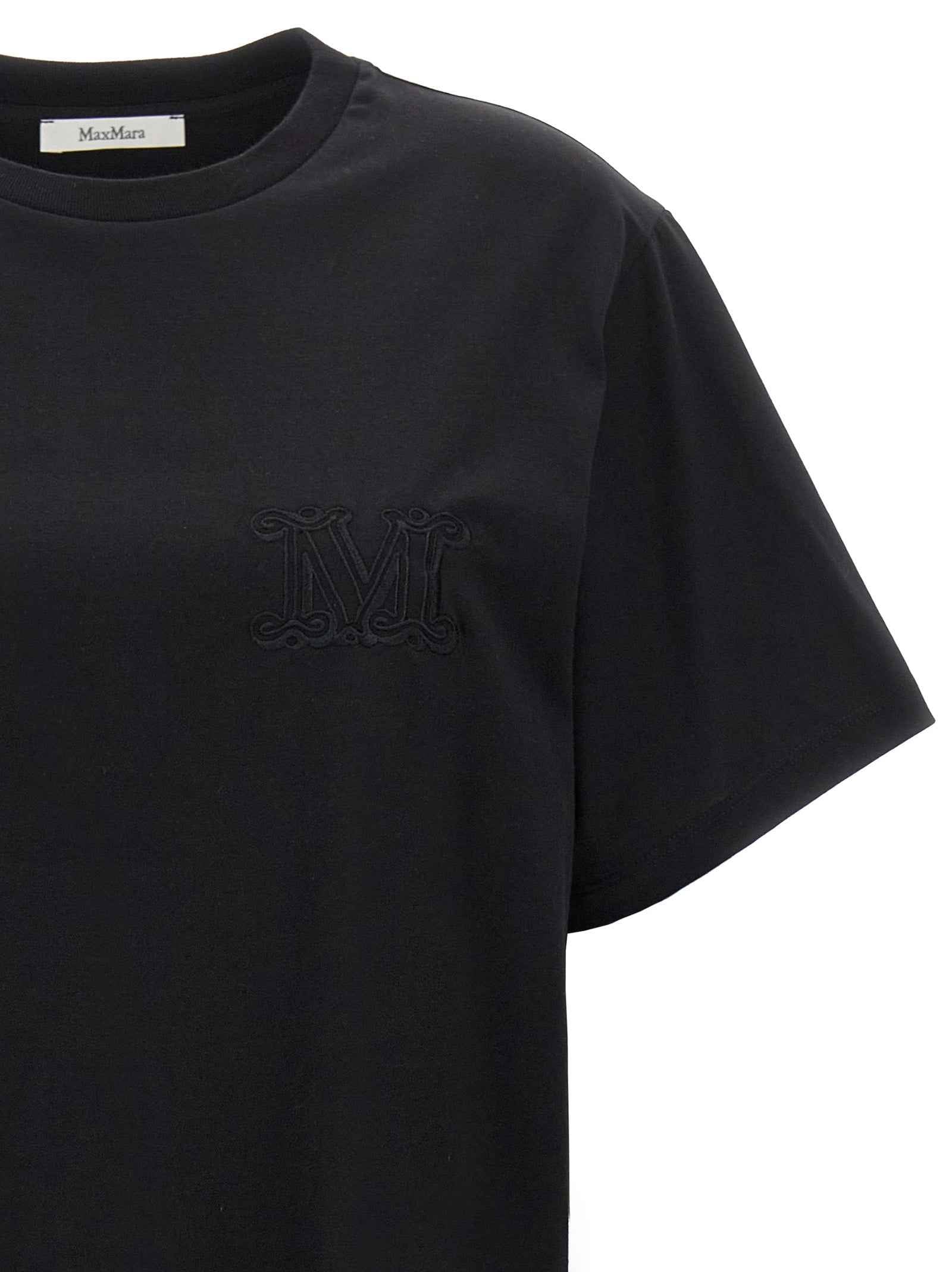 Max Mara Black Cotton T-Shirt