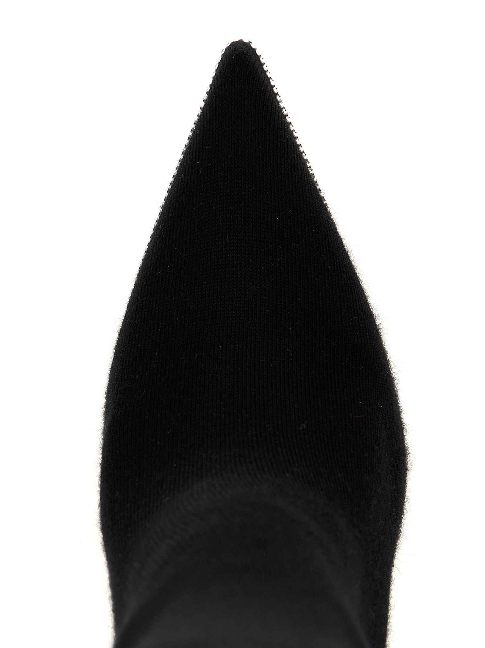 RENE CAOVILLA Black Leather Over The Knee