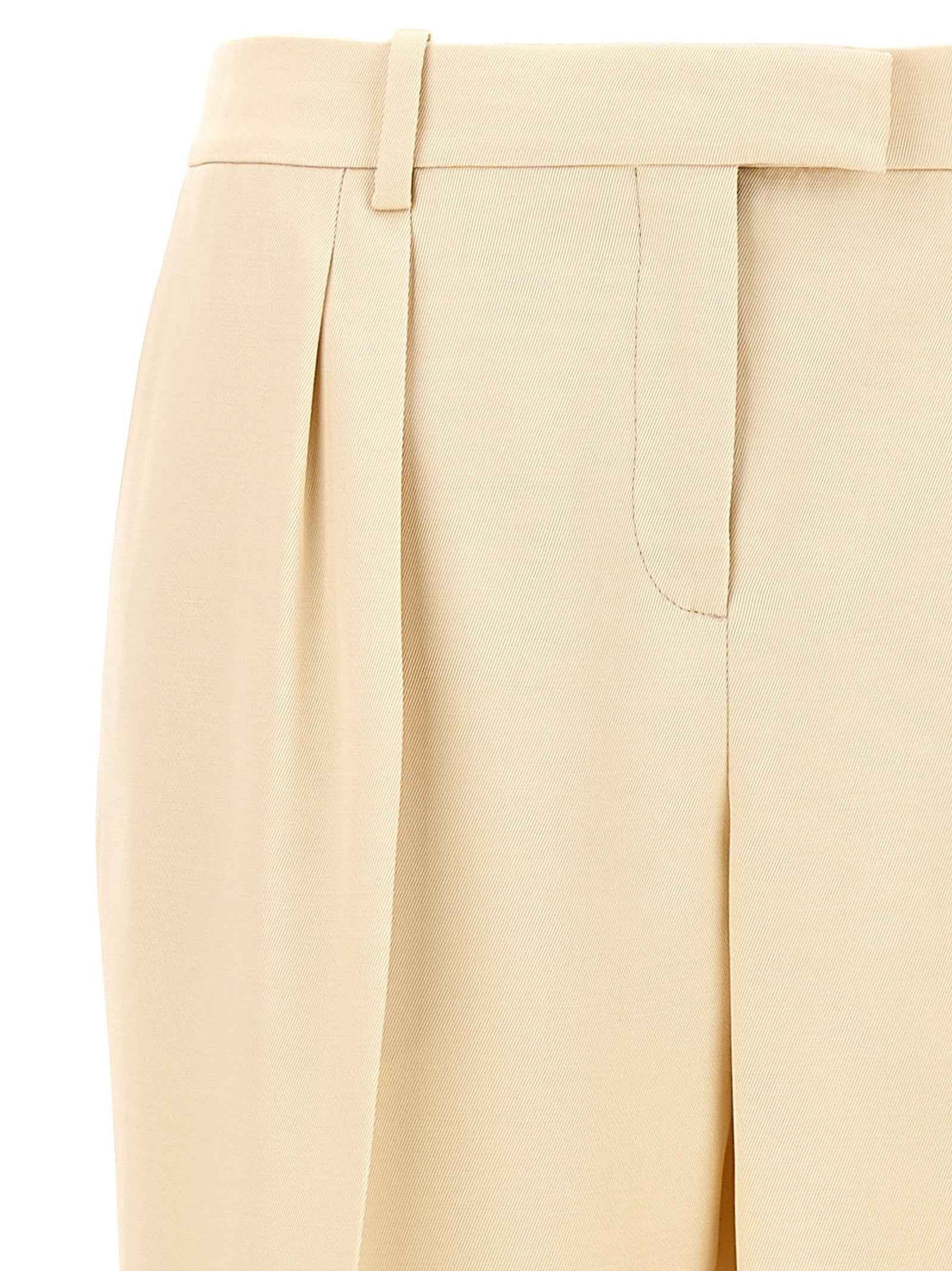 Tom Ford Beige Silk Dress Pants