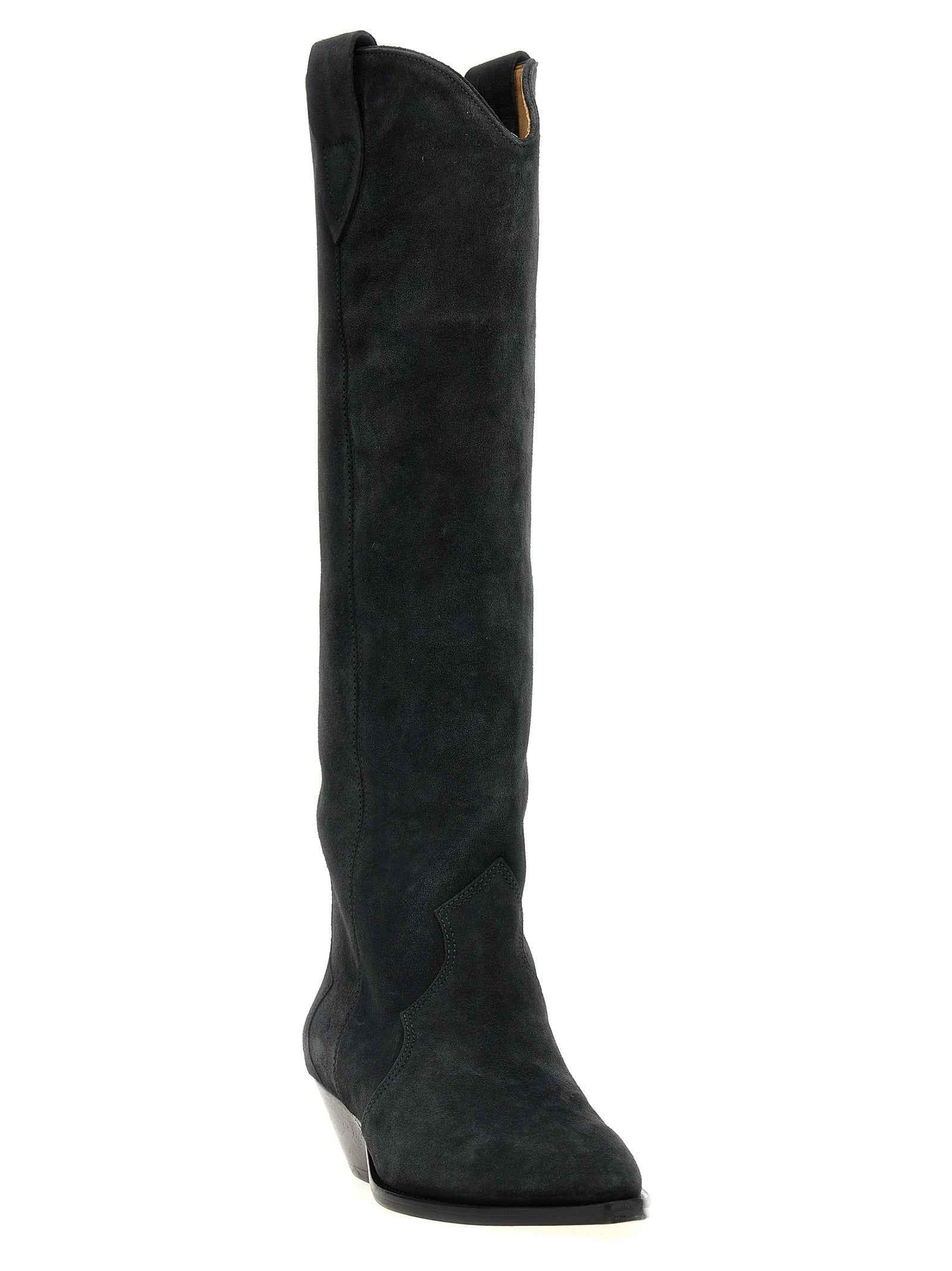 Isabel Marant Black Calfskin Chelsea Boots