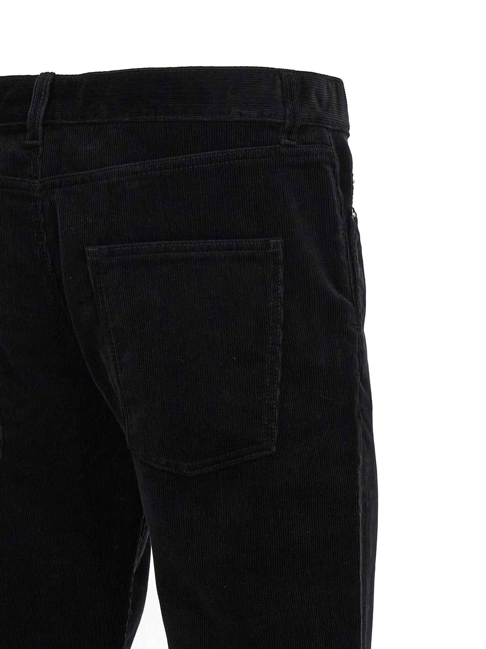 Saint Laurent Black Cotton Casual Pants