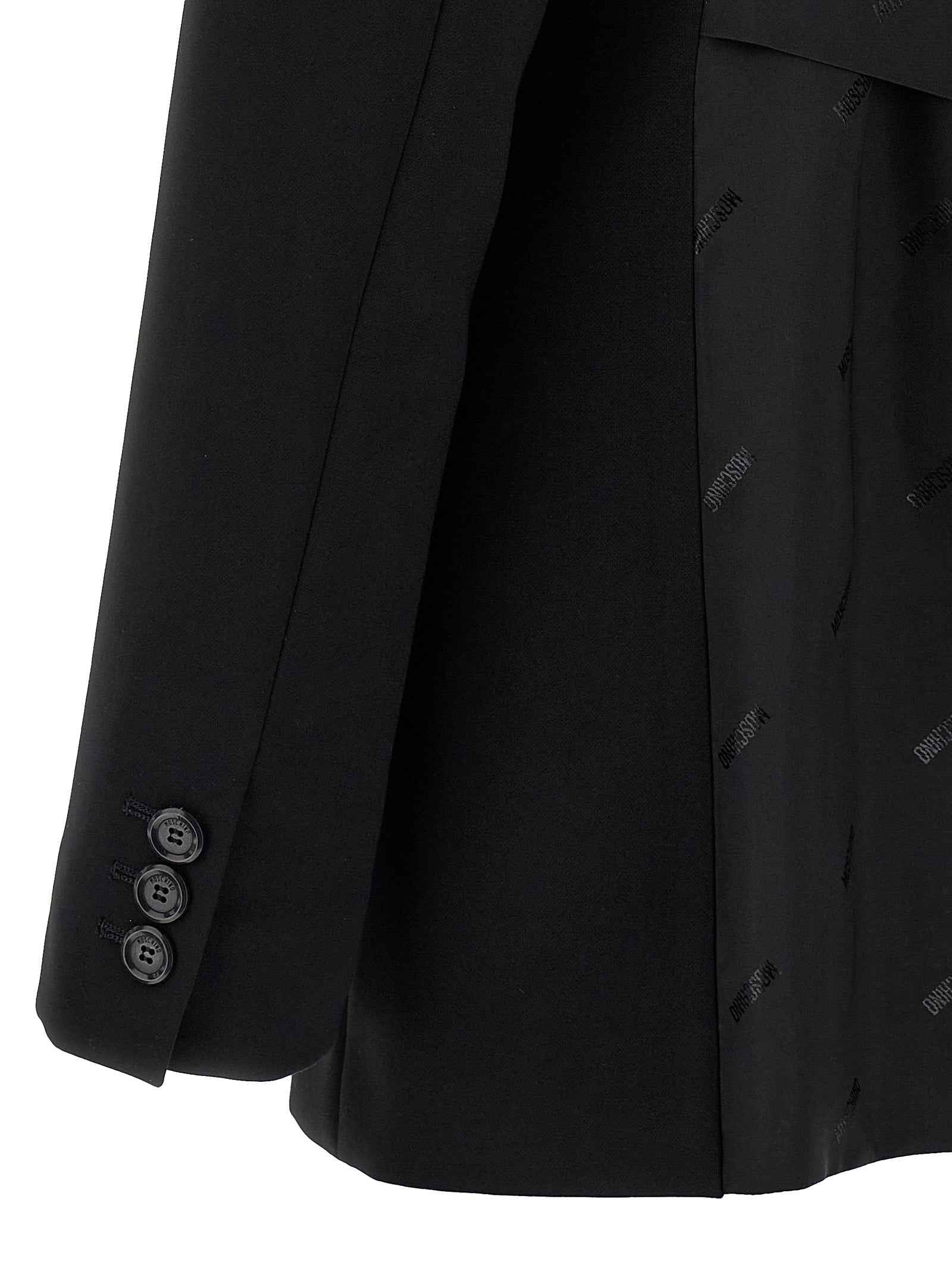 Moschino Black Polyester Blazer