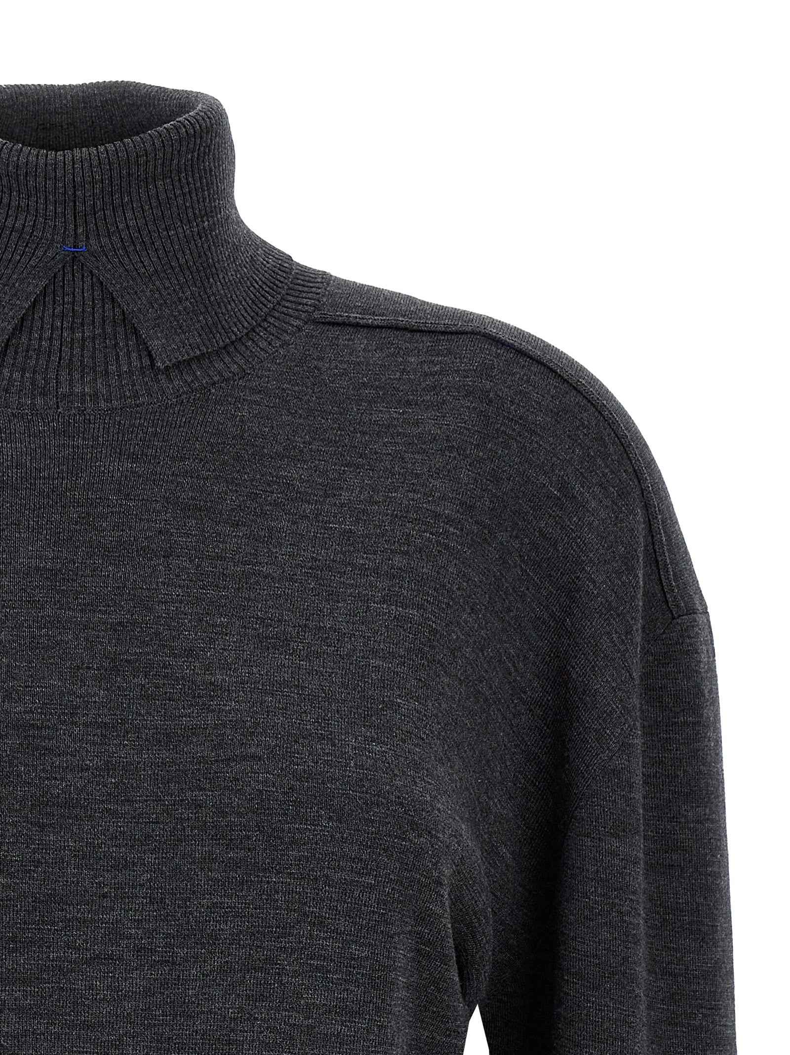 Burberry Gray Wool Cardigan