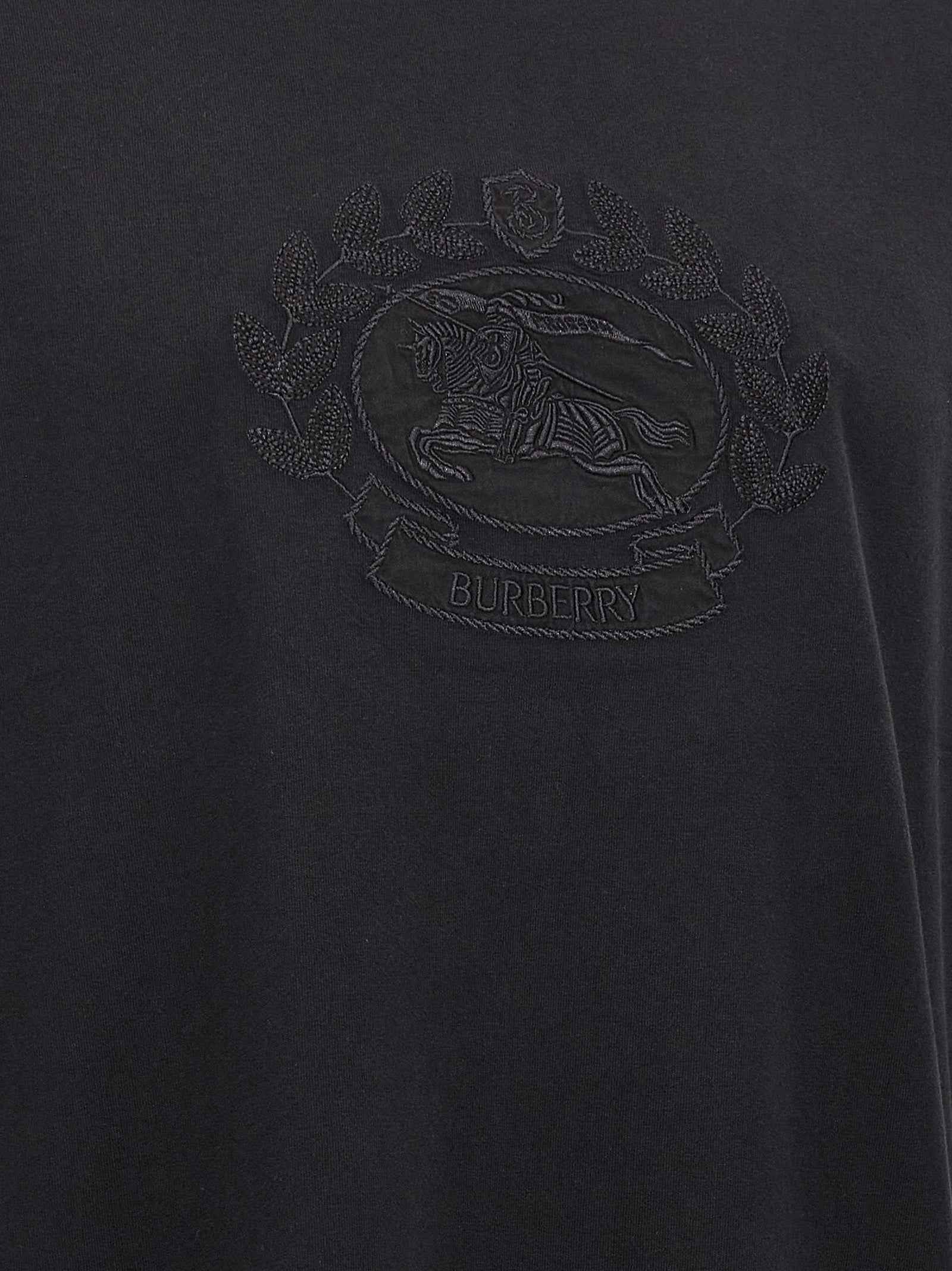 Burberry Black Cotton T-Shirt