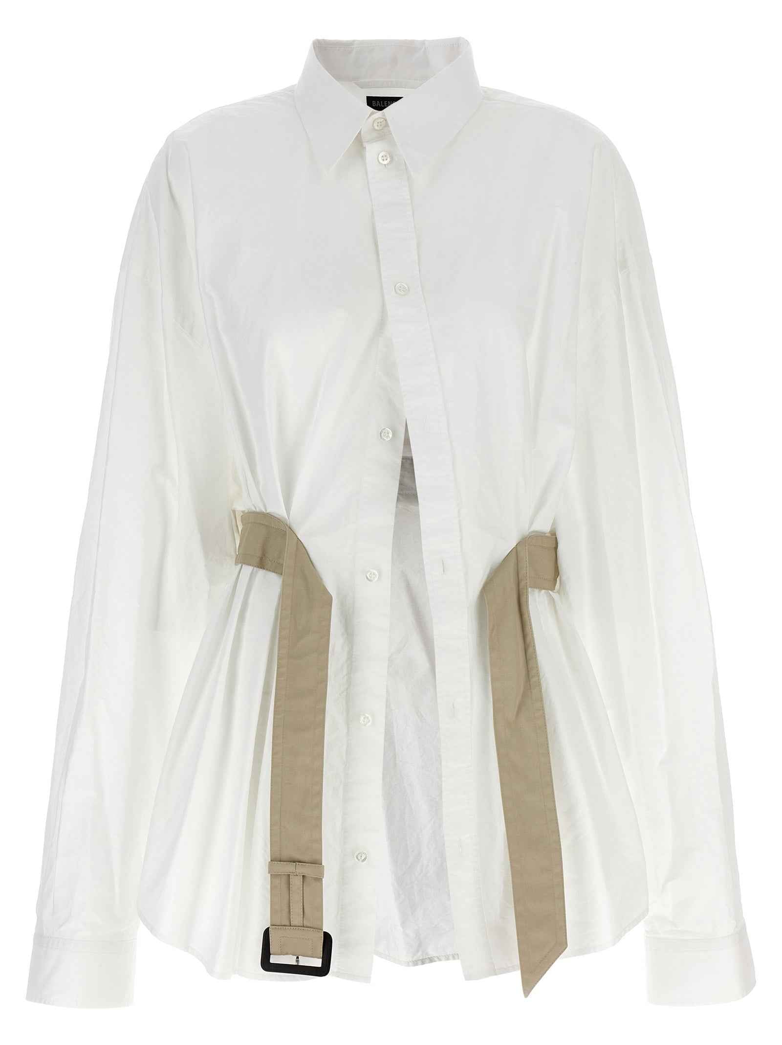 Balenciaga White Cotton Blouse