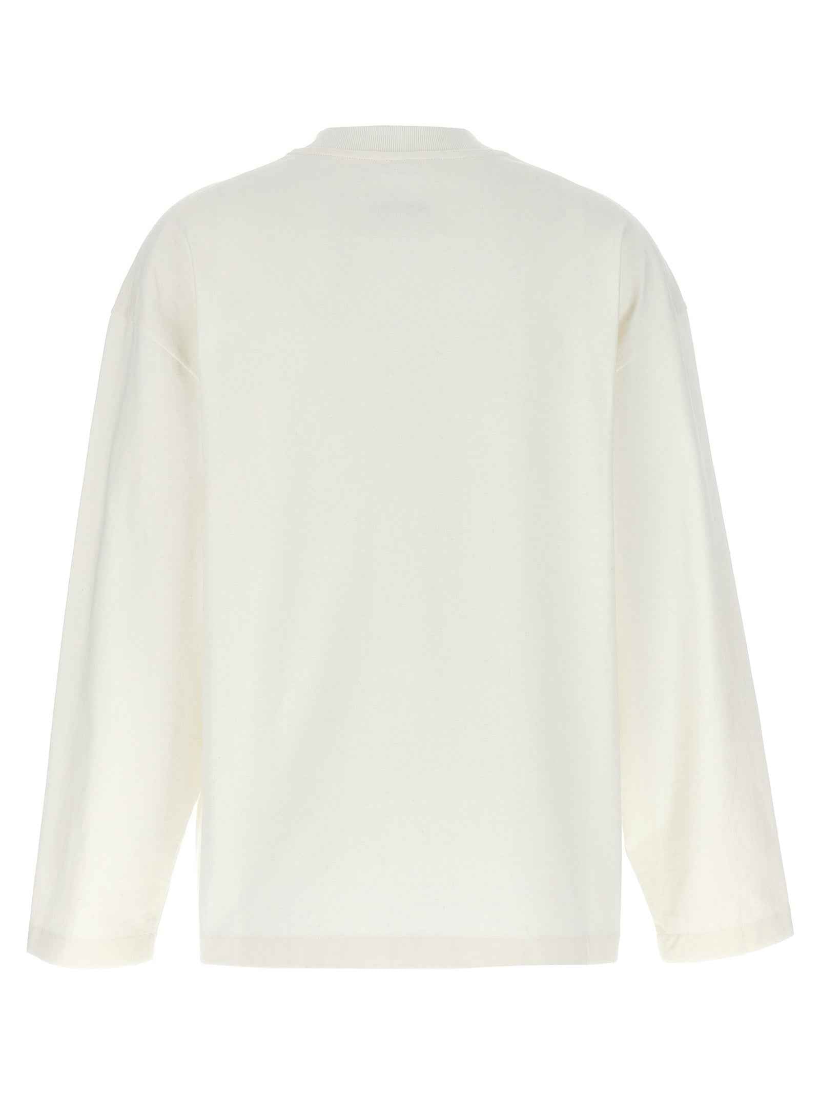 Jil Sander White Cotton Long Sleeve T-Shirt