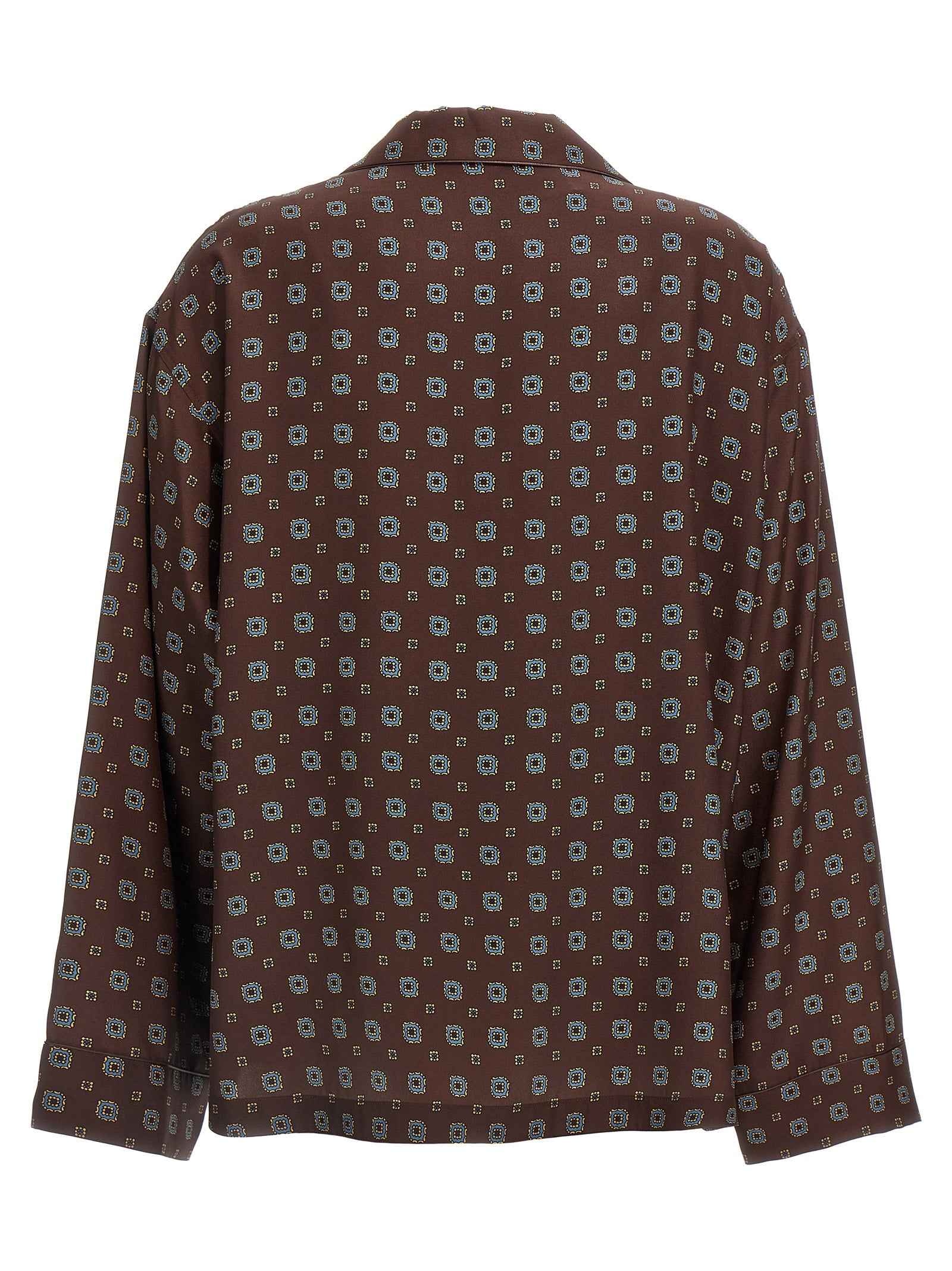 Moschino Brown Silk Blouse