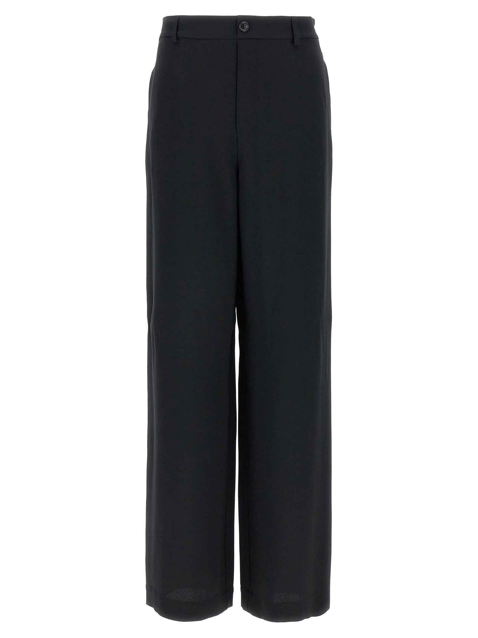 Moschino Black Acetate Casual Pants