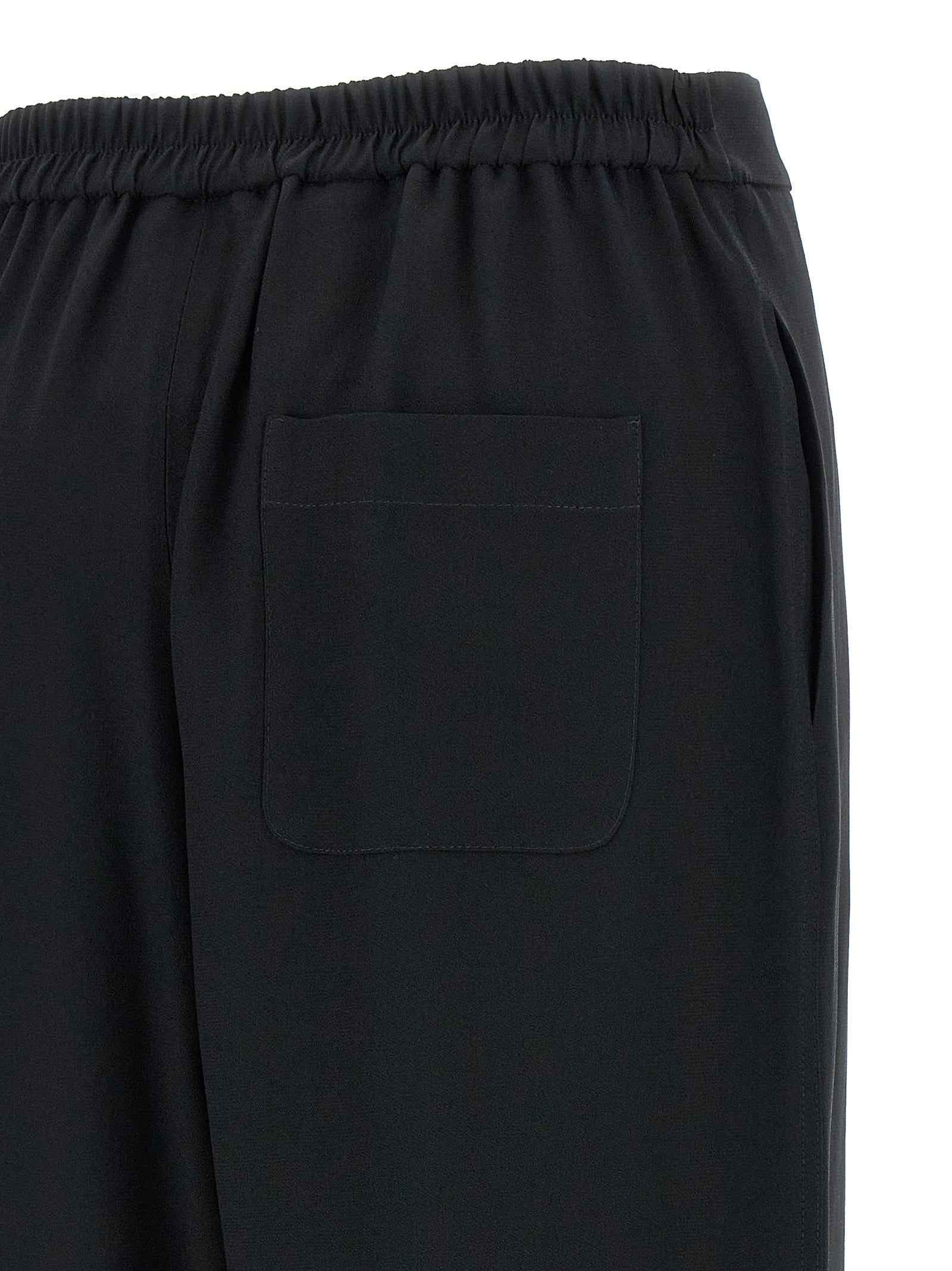 Moschino Black Acetate Casual Pants