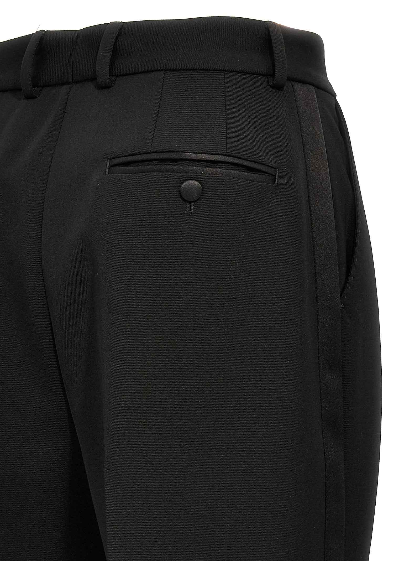 Dolce & Gabbana Black Virgin Wool Tuxedo