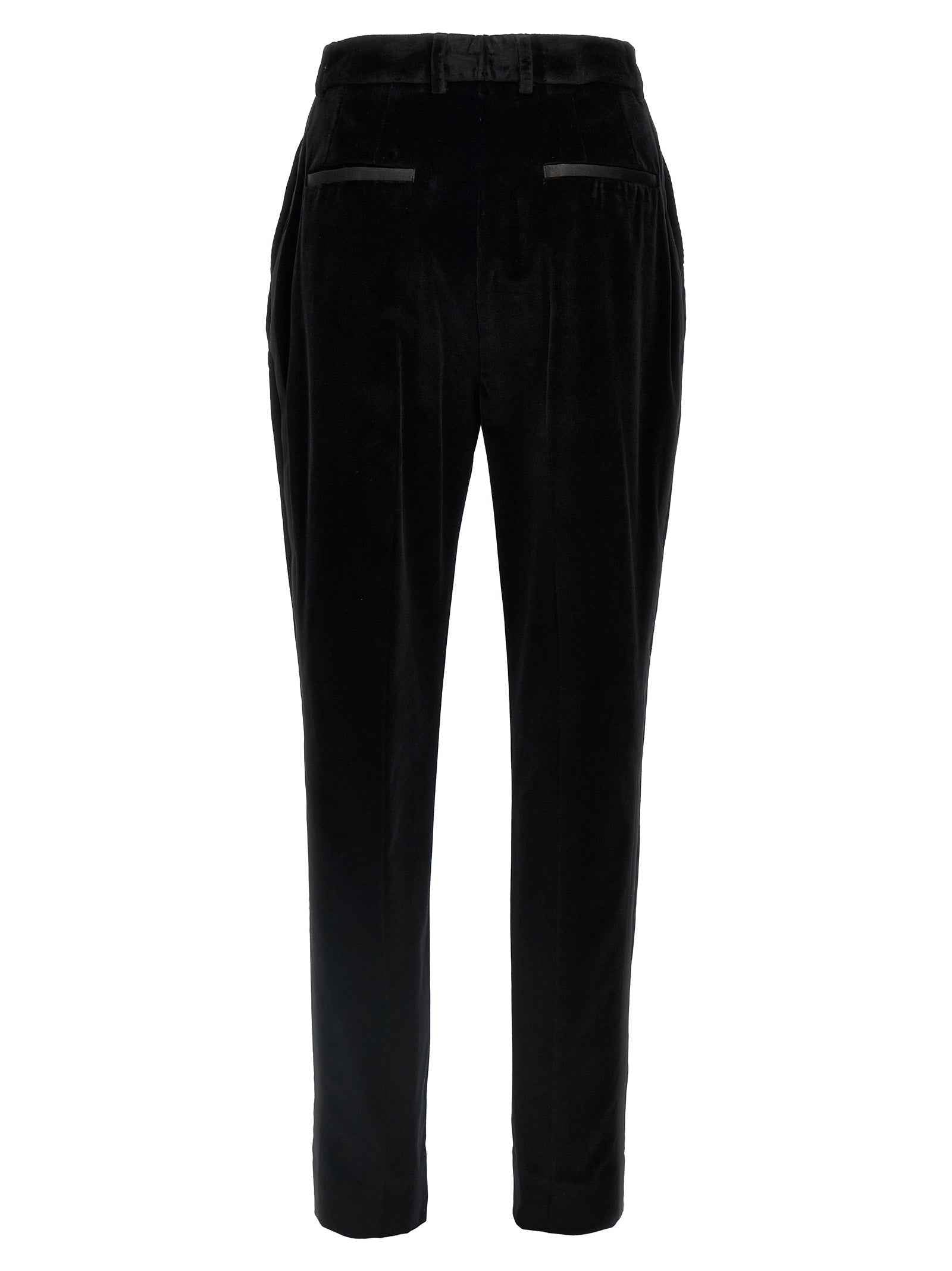 Dolce & Gabbana Black Cotton Dress Pants