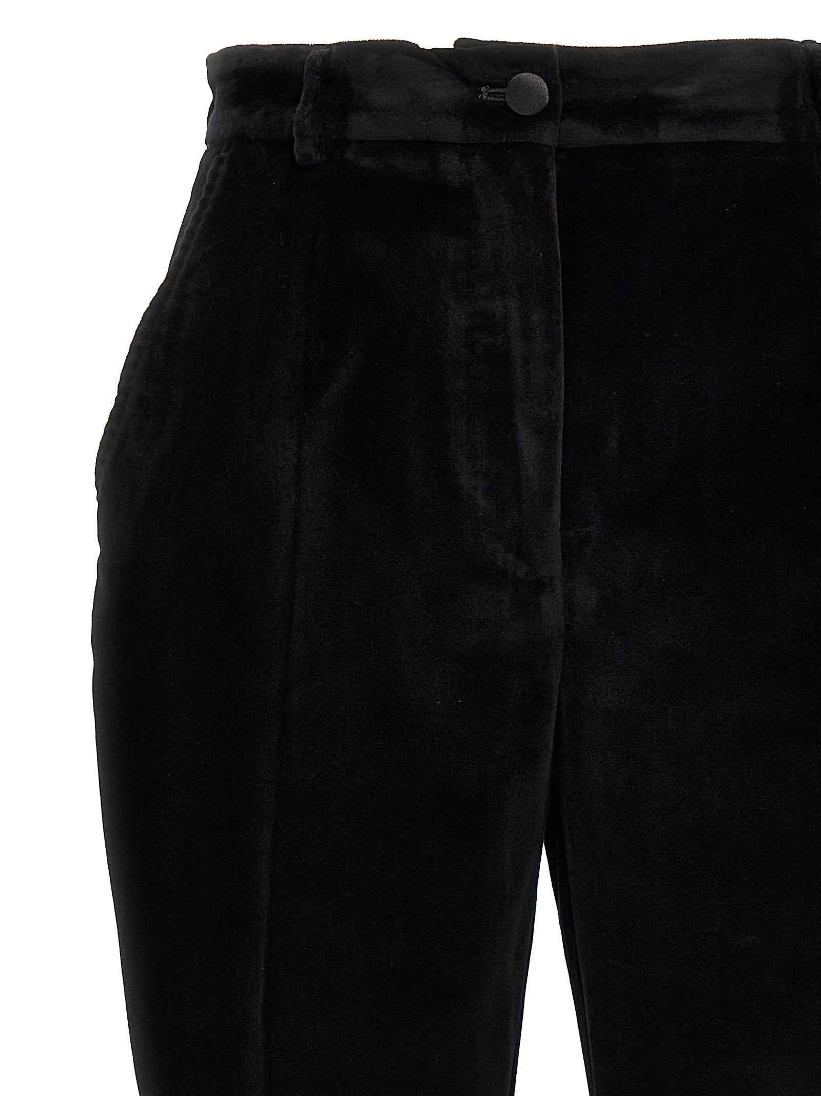 Dolce & Gabbana Black Cotton Dress Pants