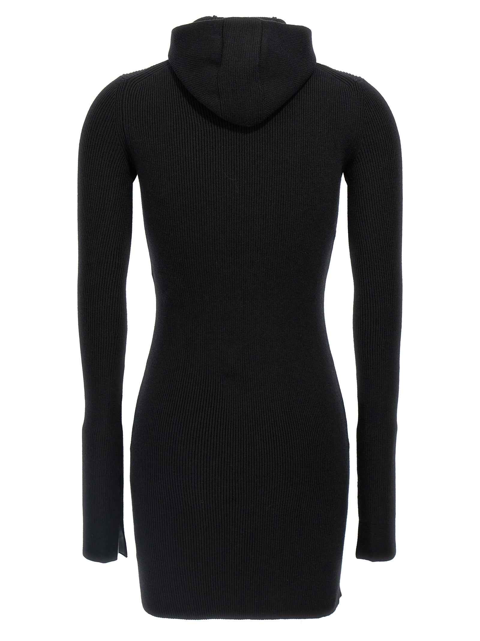 Fendi Black Wool Short Dress