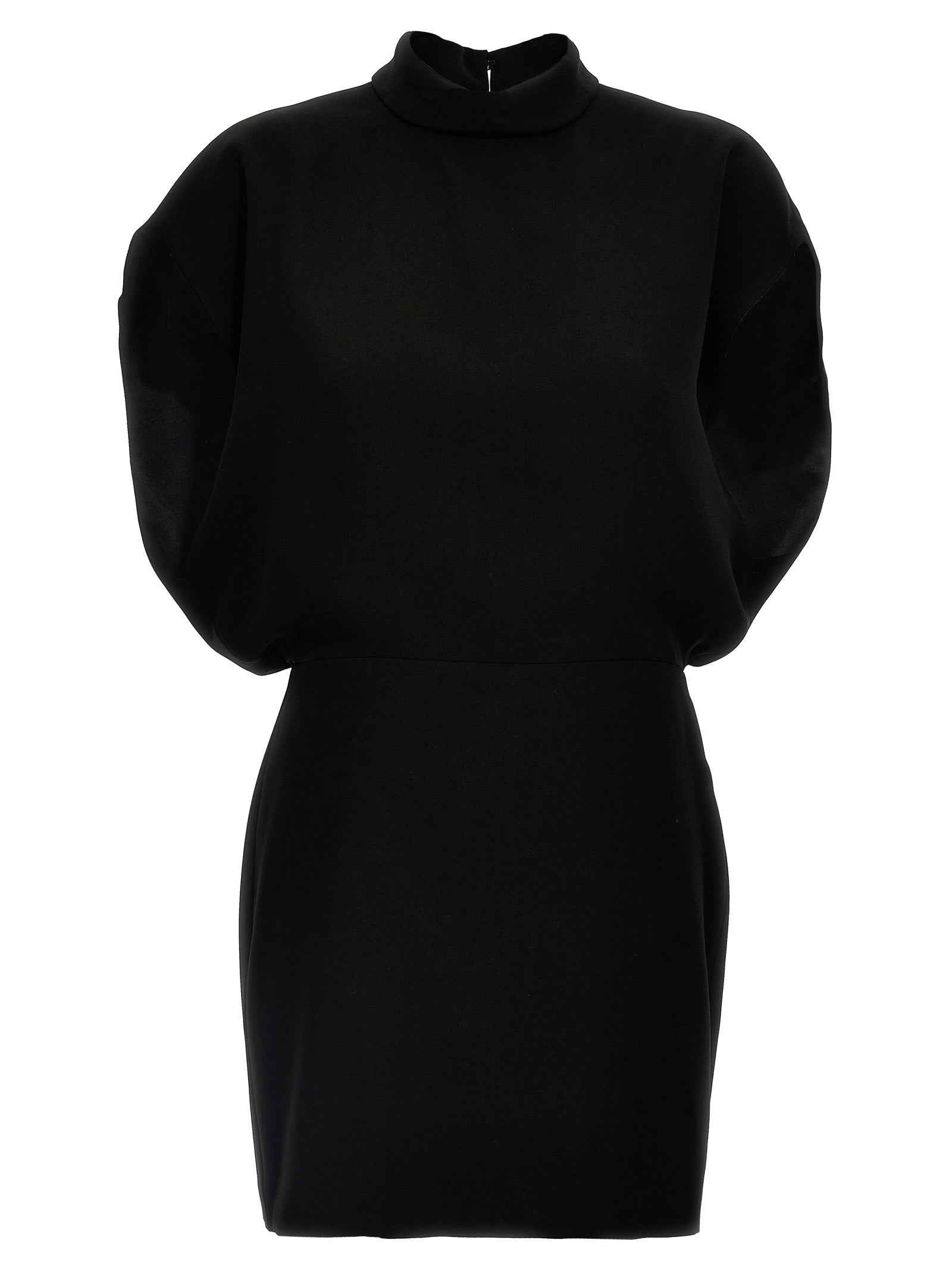 Max Mara Black Triacetate Short Dress