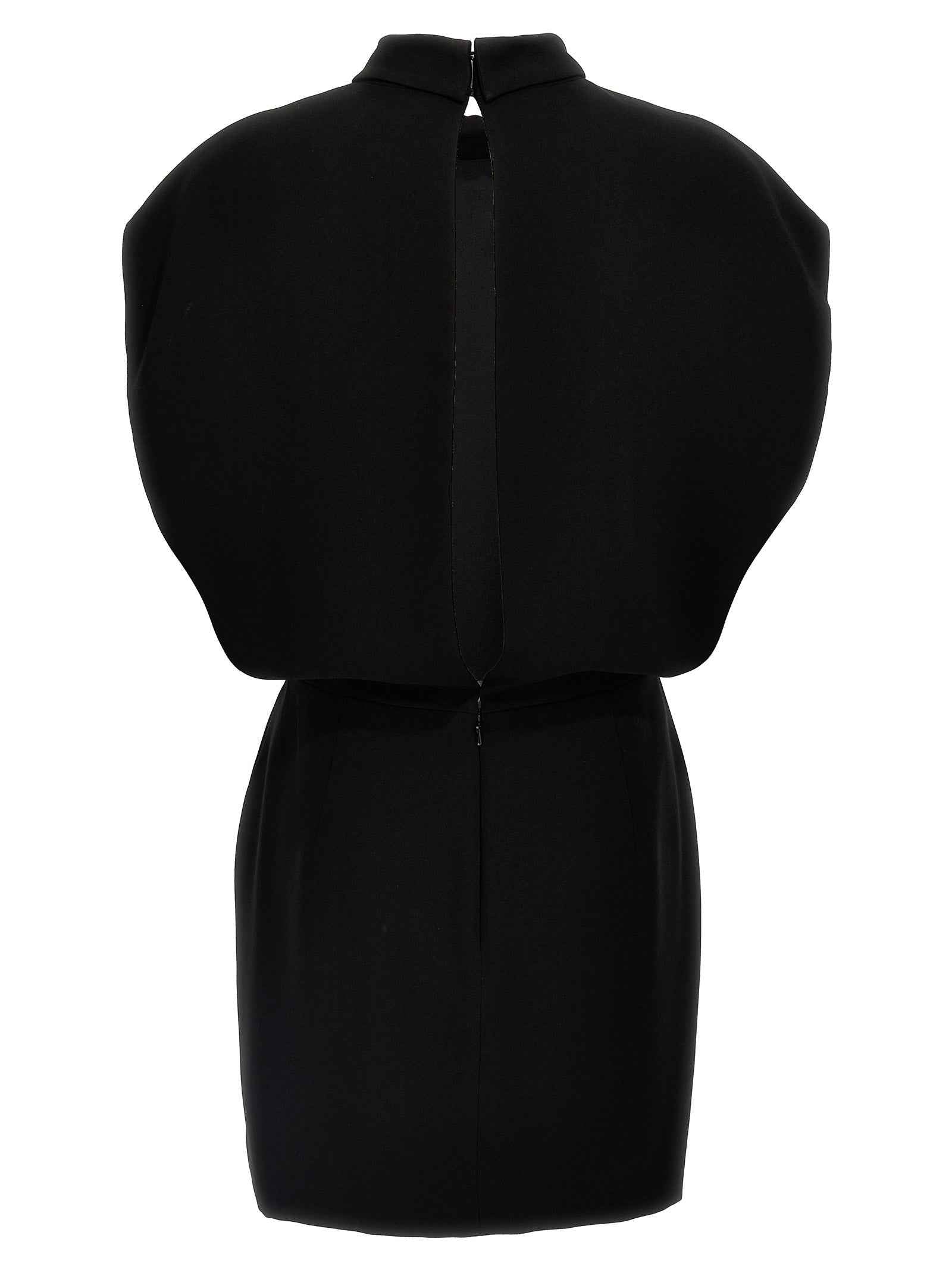 Max Mara Black Triacetate Short Dress