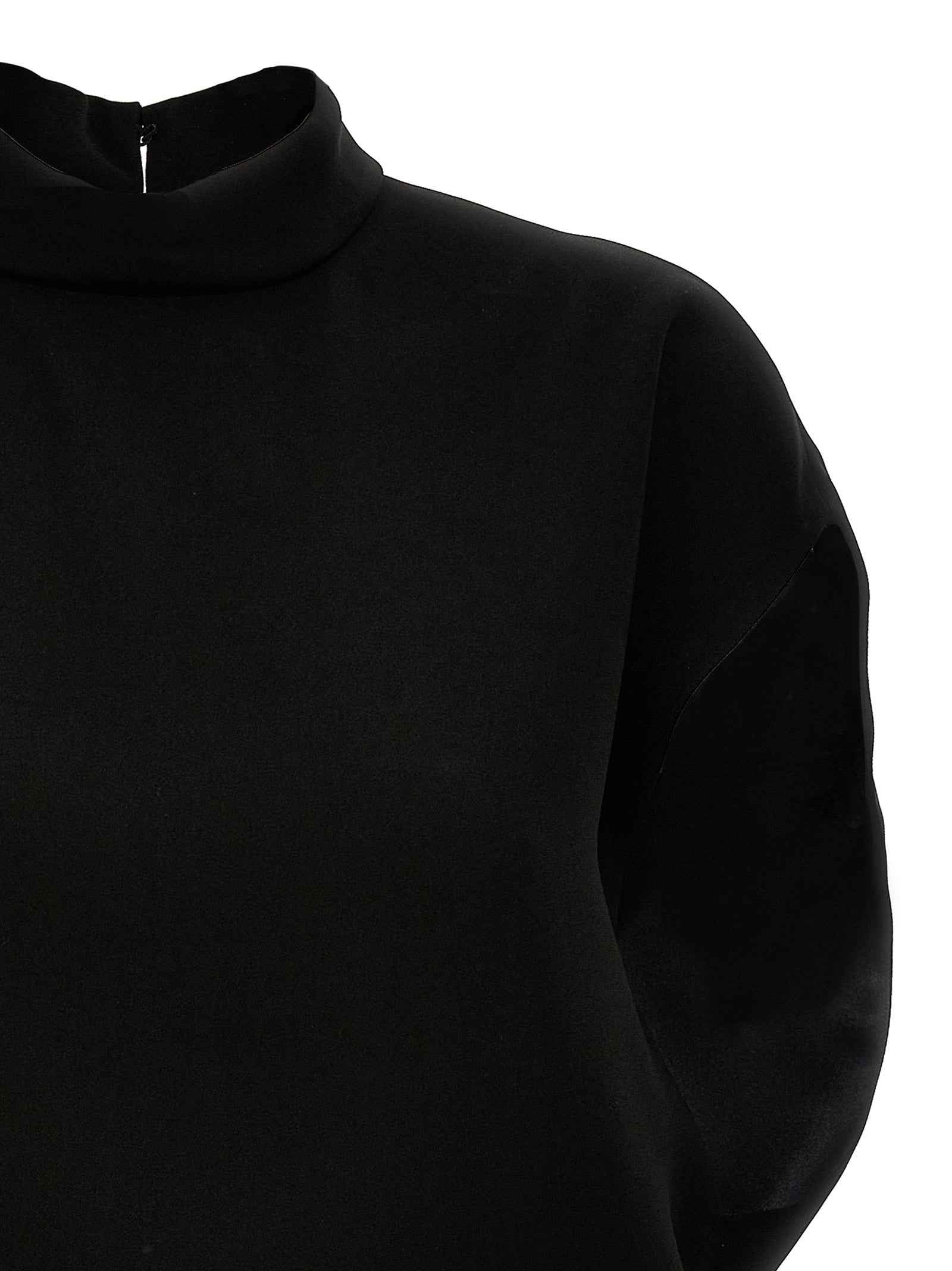 Max Mara Black Triacetate Short Dress