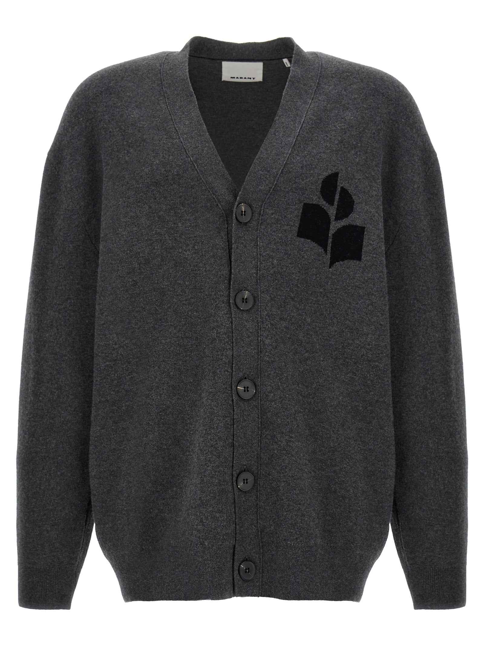 Isabel Marant Gray Cotton Cardigan