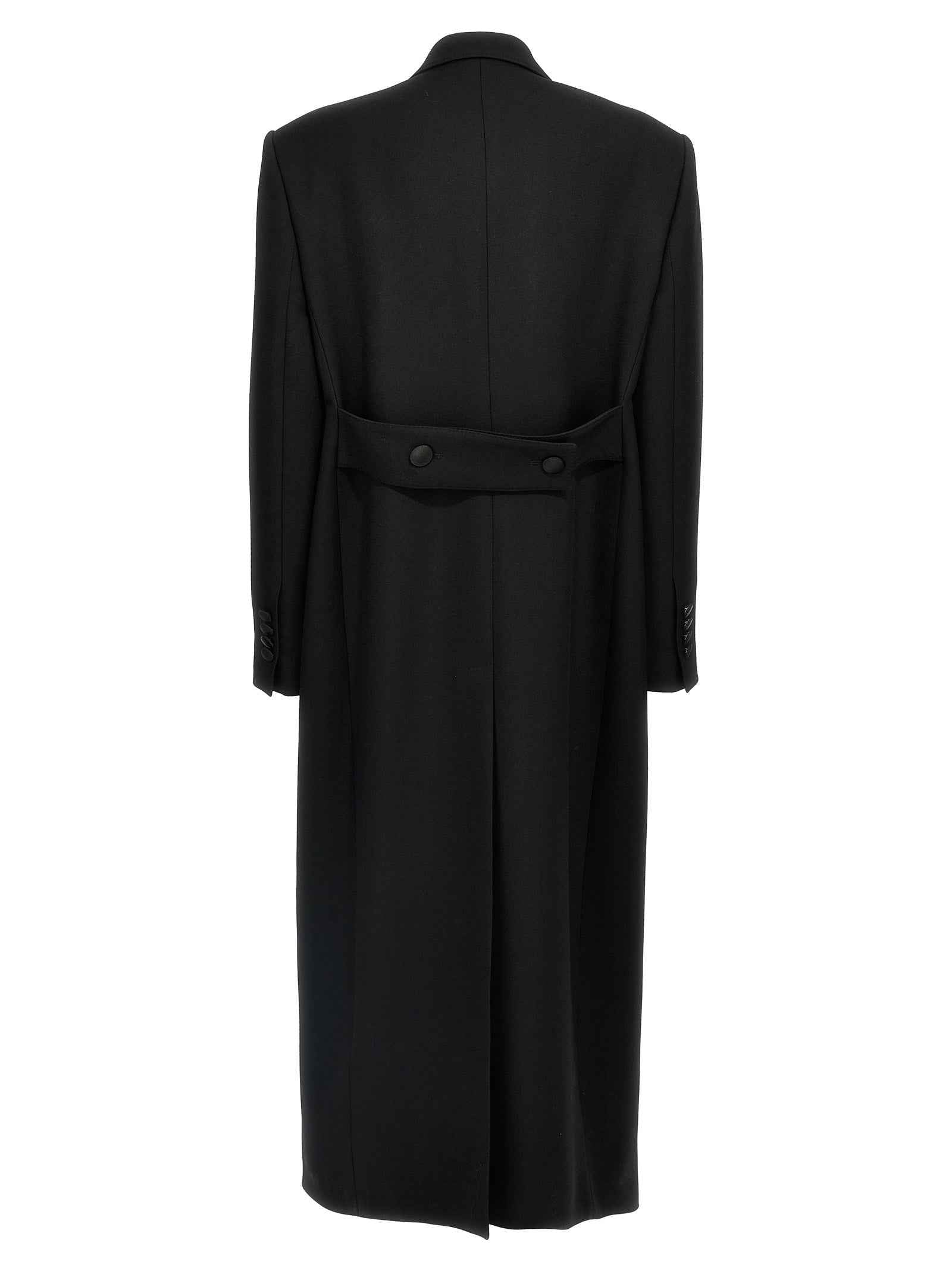 Dolce & Gabbana Black Virgin Wool Coat