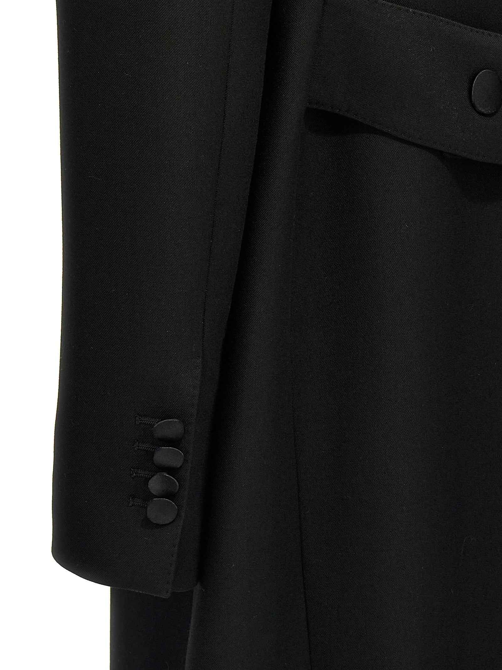 Dolce & Gabbana Black Virgin Wool Coat