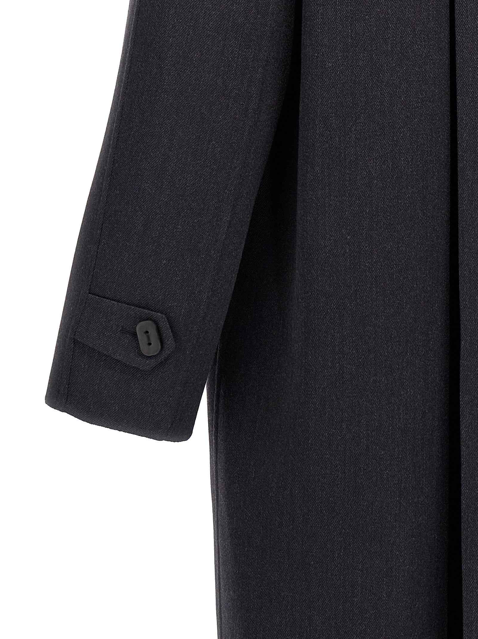 Fendi Blue Virgin Wool Coat