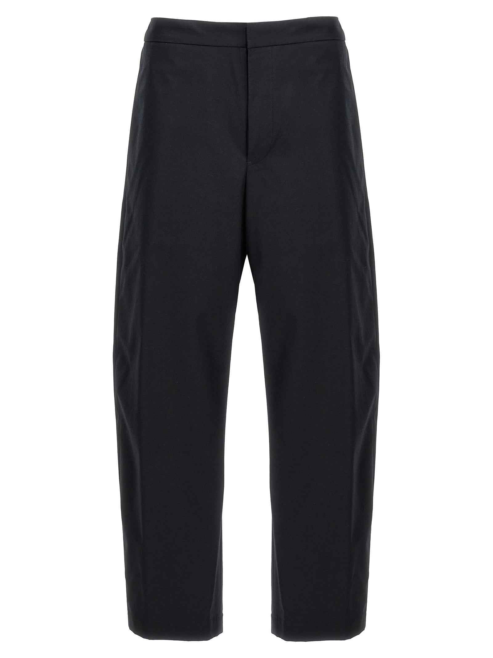 Jil Sander Blue Cotton Casual Pants
