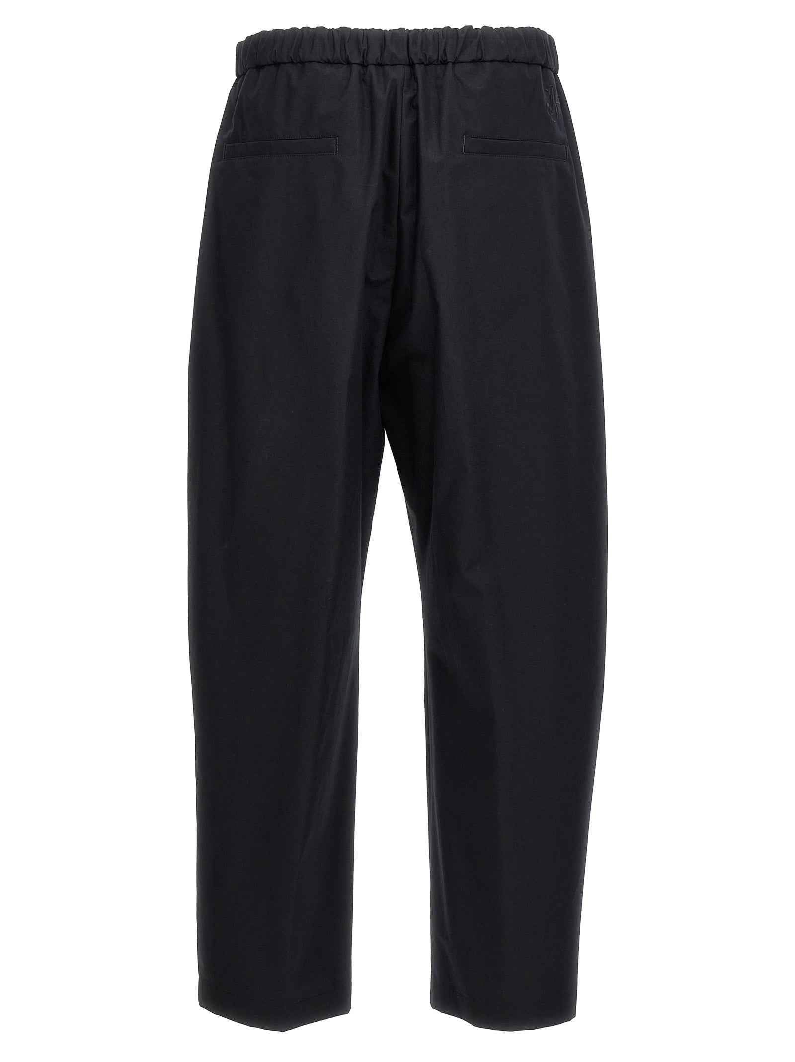 Jil Sander Blue Cotton Casual Pants