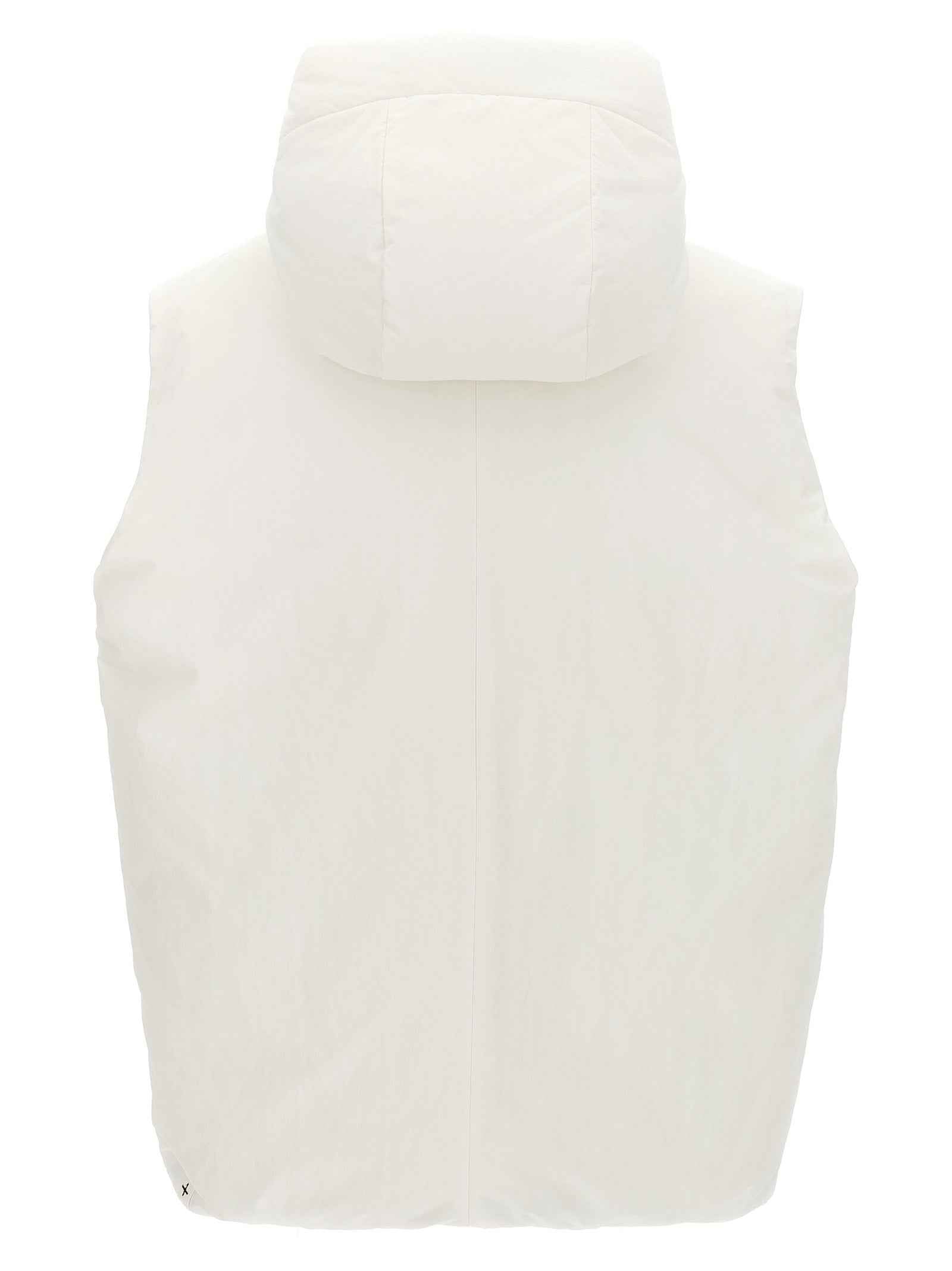 Jil Sander White Polyester Sleeveless Jacket