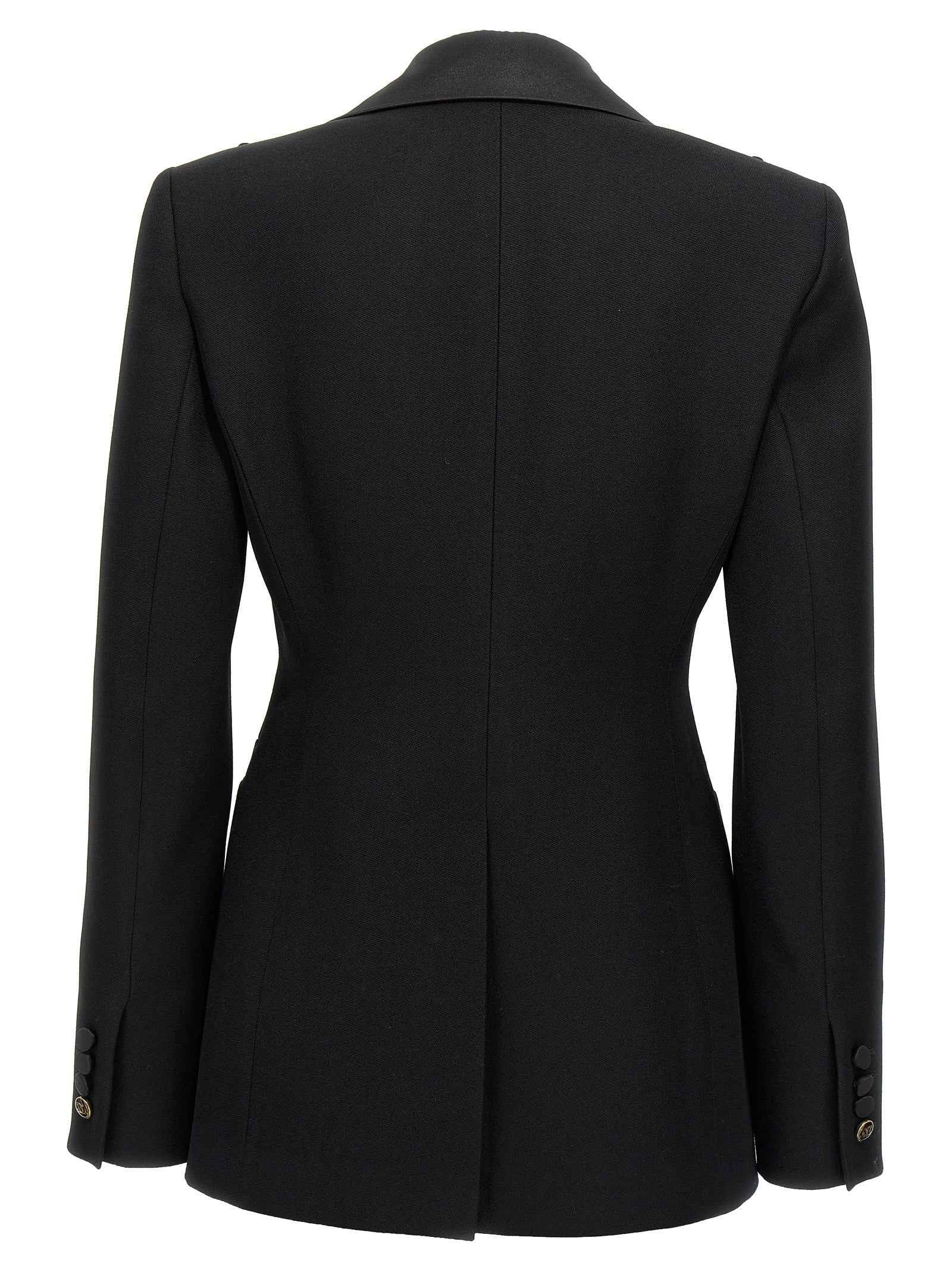 Max Mara Black Virgin Wool Blazer