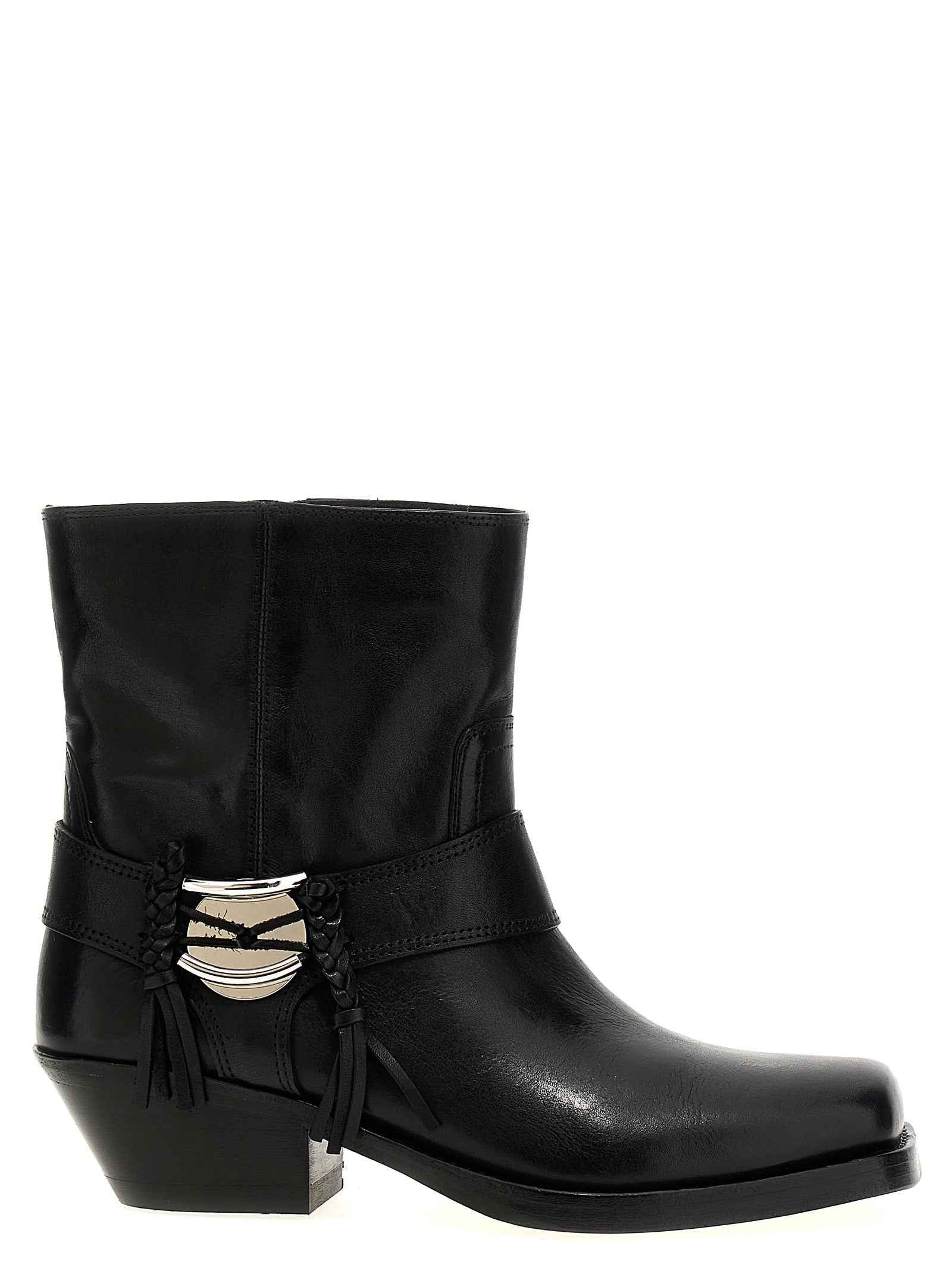 Isabel Marant Black Cowhide Chelsea Boots