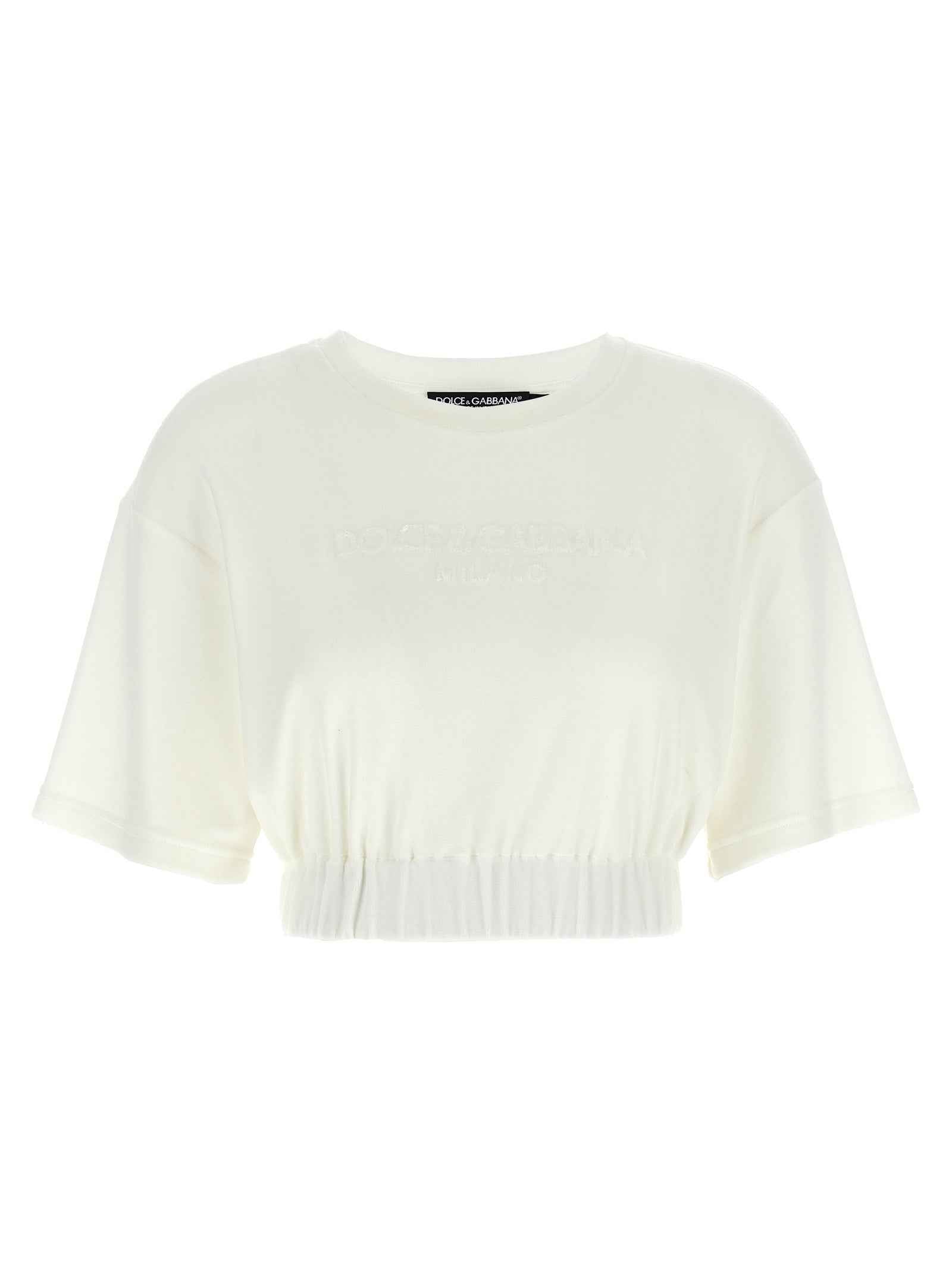 Dolce & Gabbana White Cotton T-Shirt