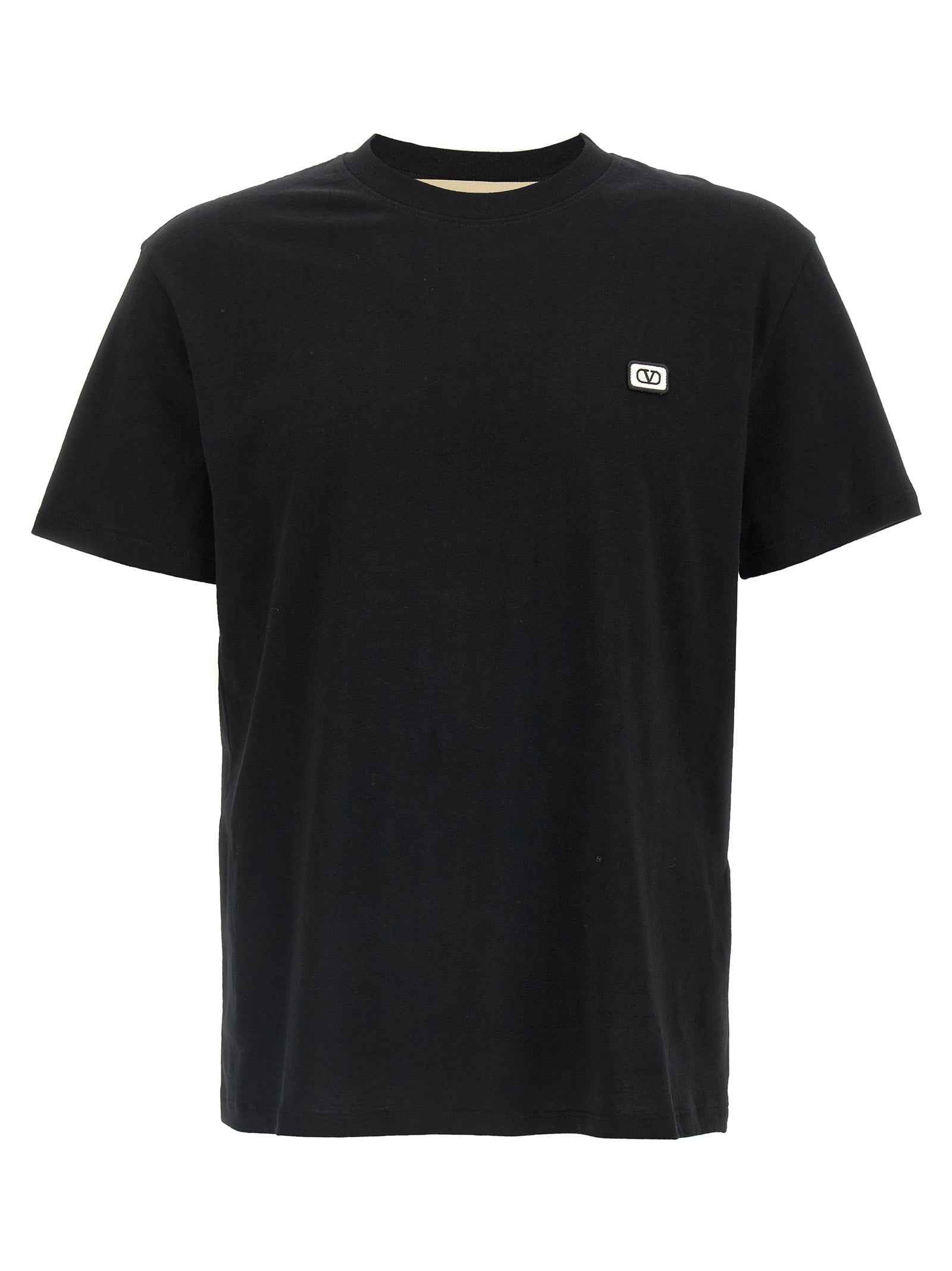 Valentino Garavani Black Cotton T-Shirt